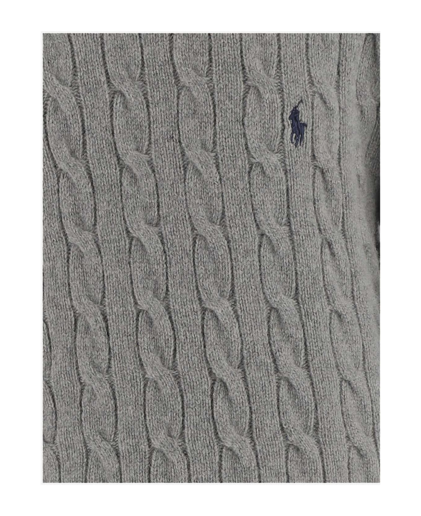 Polo Ralph Lauren Wool And Cashmere Sweater - Fawn Grey Hthr
