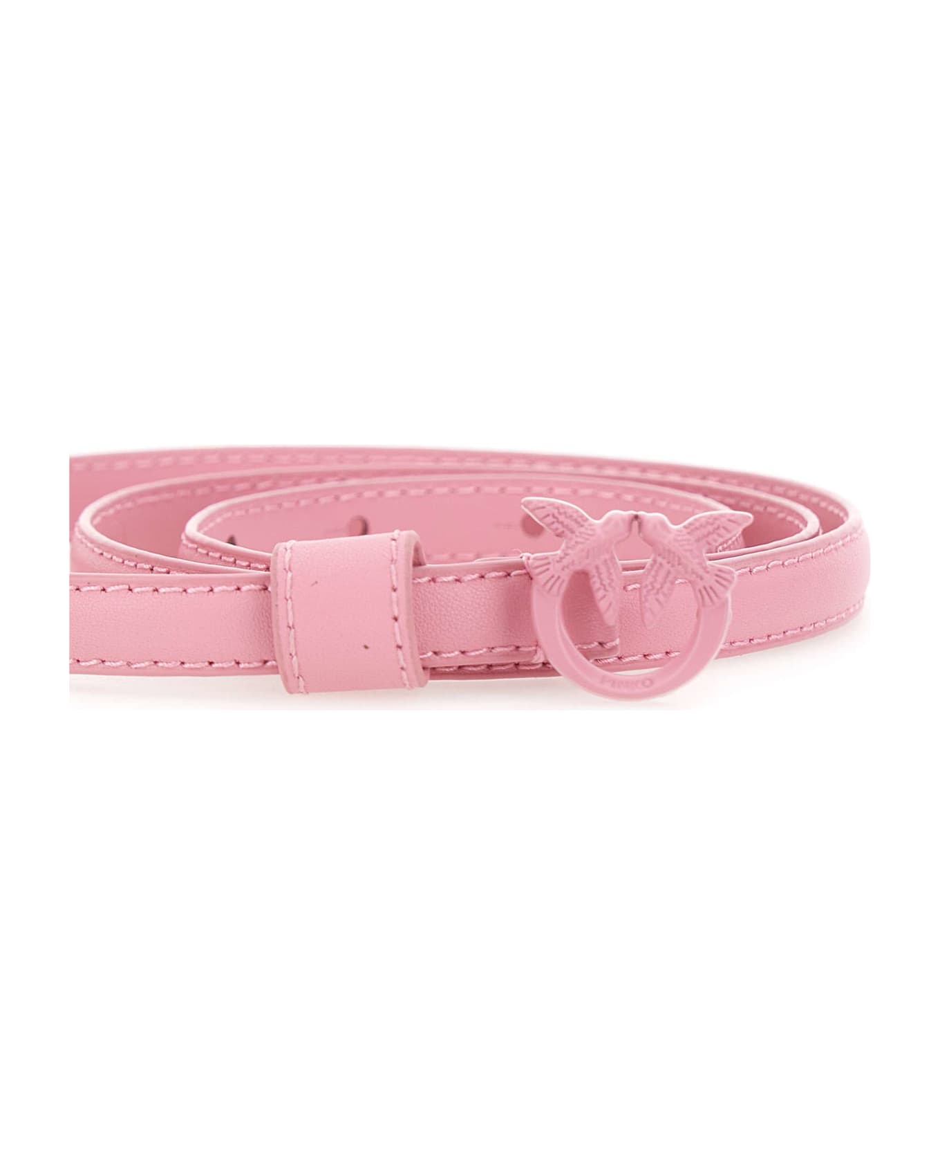 Pinko "love Berry" Leather Belt - PINK