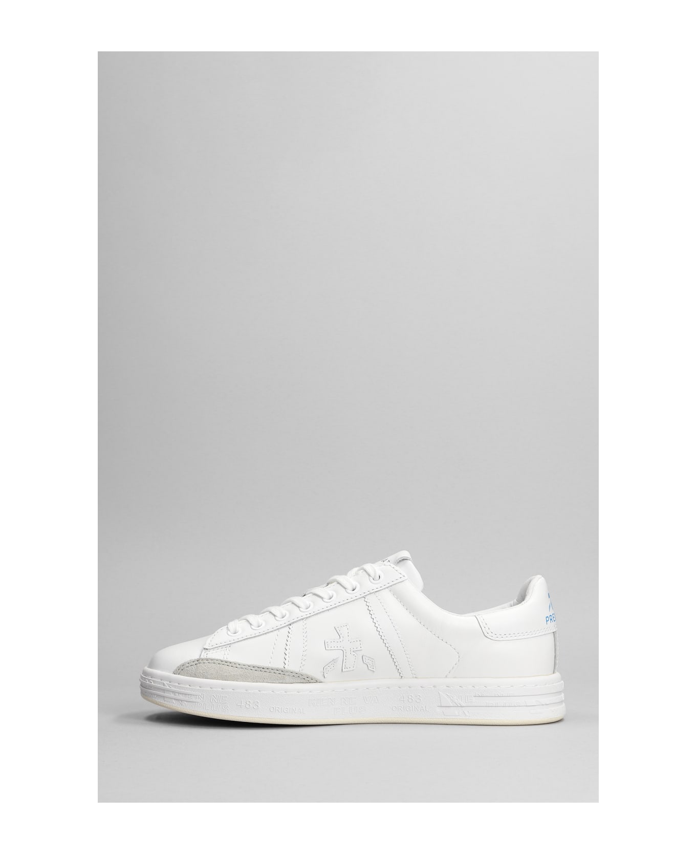 Premiata Russell Sneakers In White Leather - Bianco