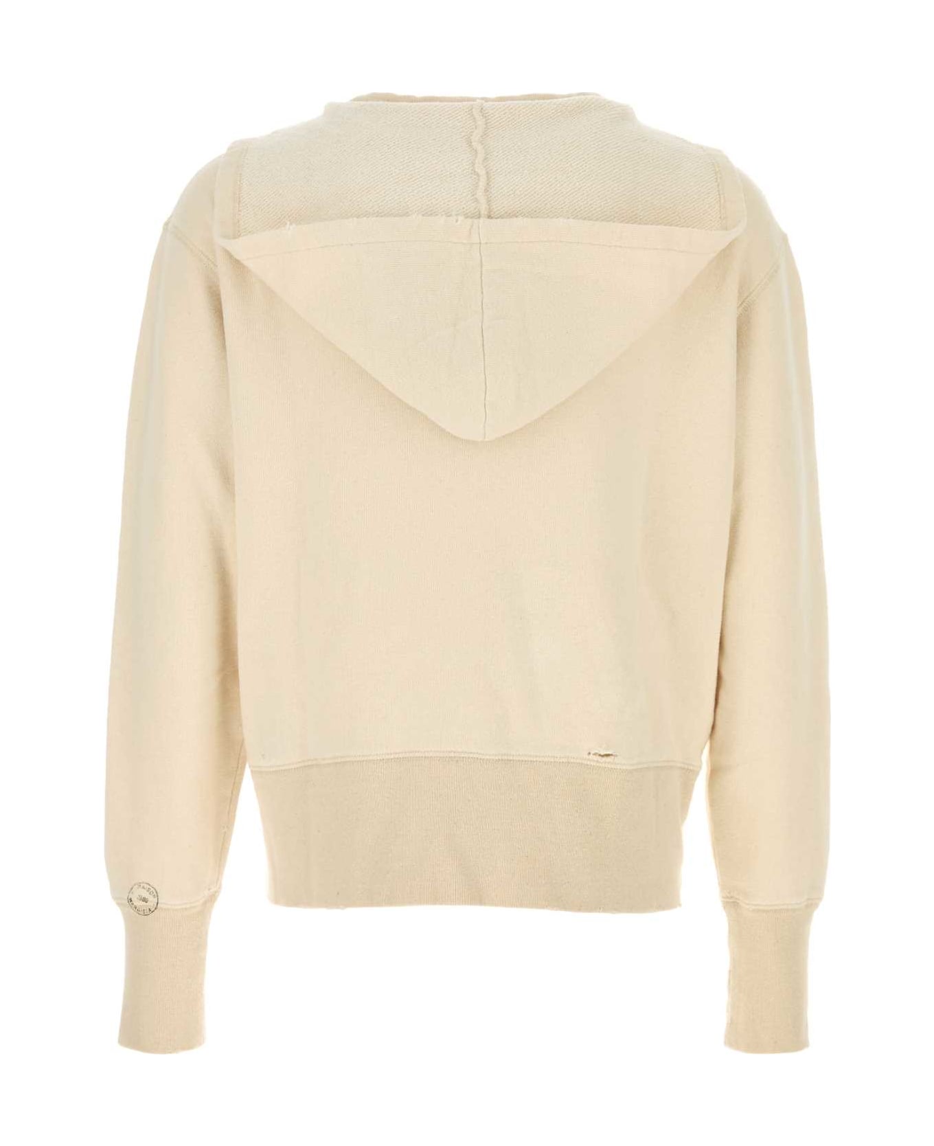 Maison Margiela 
pilling
 Cream Cotton Sweater - ECRU