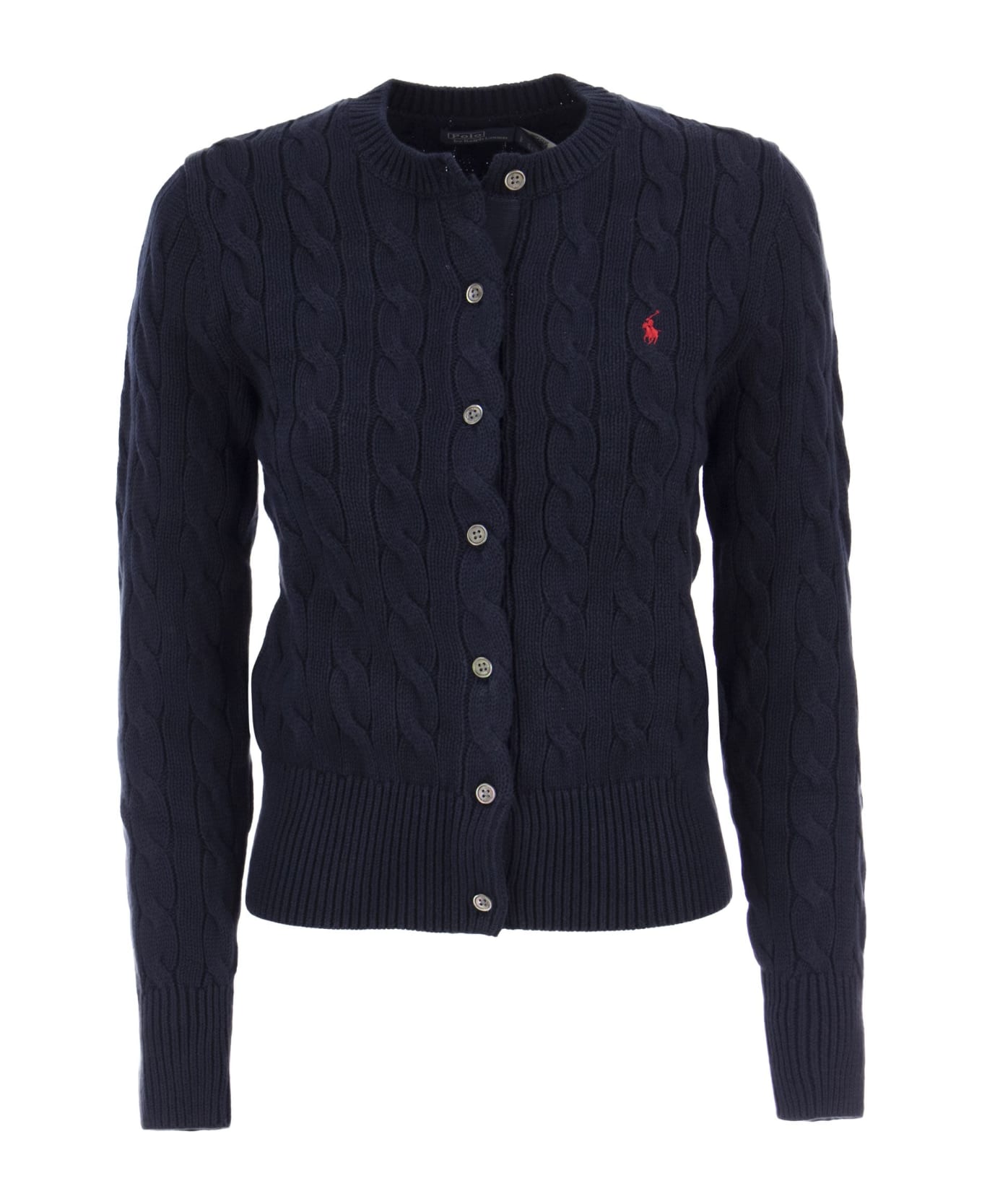 Polo Ralph Lauren Navy Cotton Cardigan - Blue