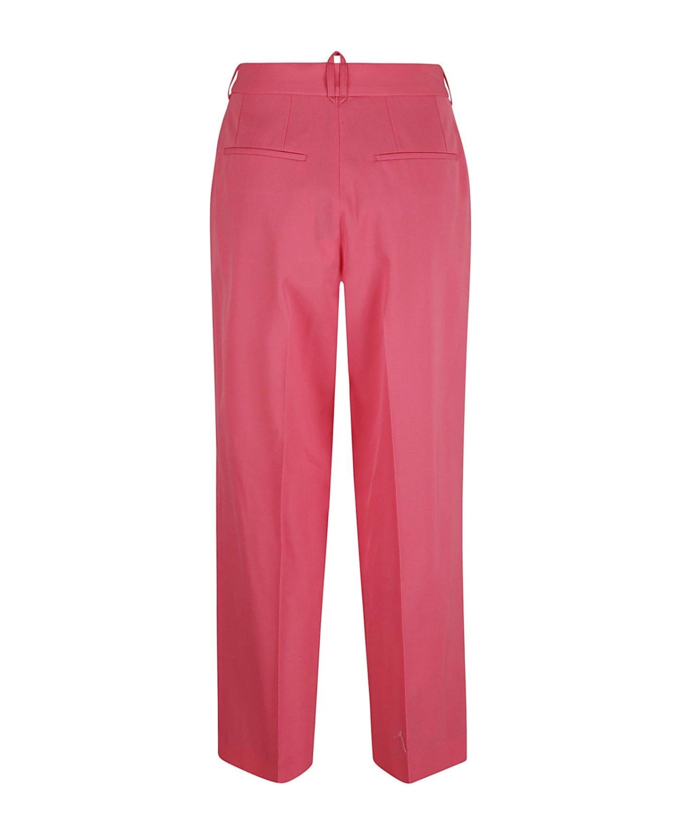 Stella McCartney Straight Leg Pleated Trousers - Watermelon