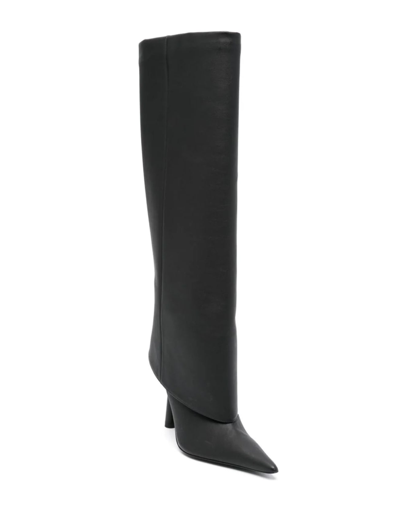 GIA BORGHINI Black Faux Leather Ros 31 Boots - Black