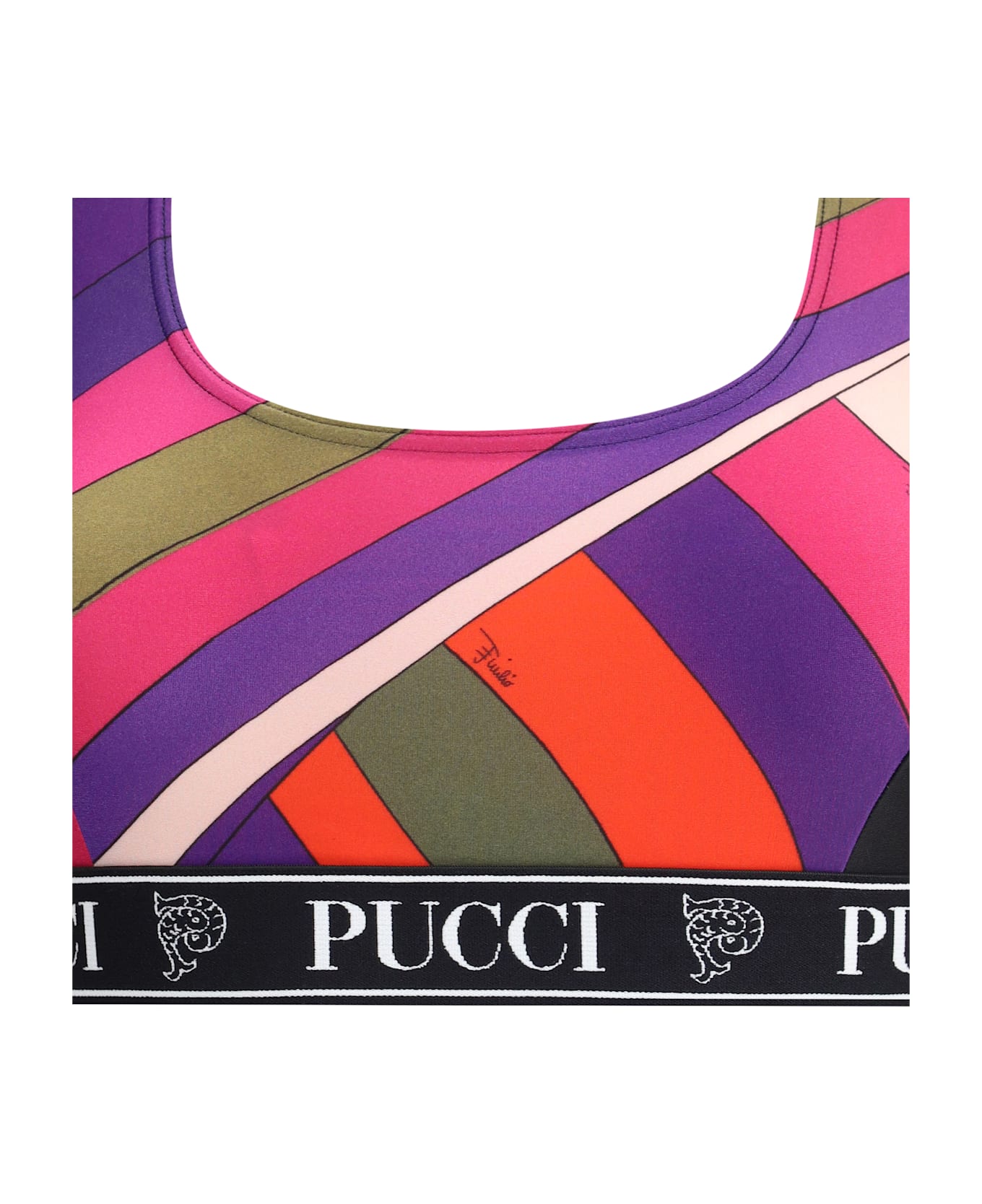 Pucci Sports Bra In Lycra - MULTICOLOR