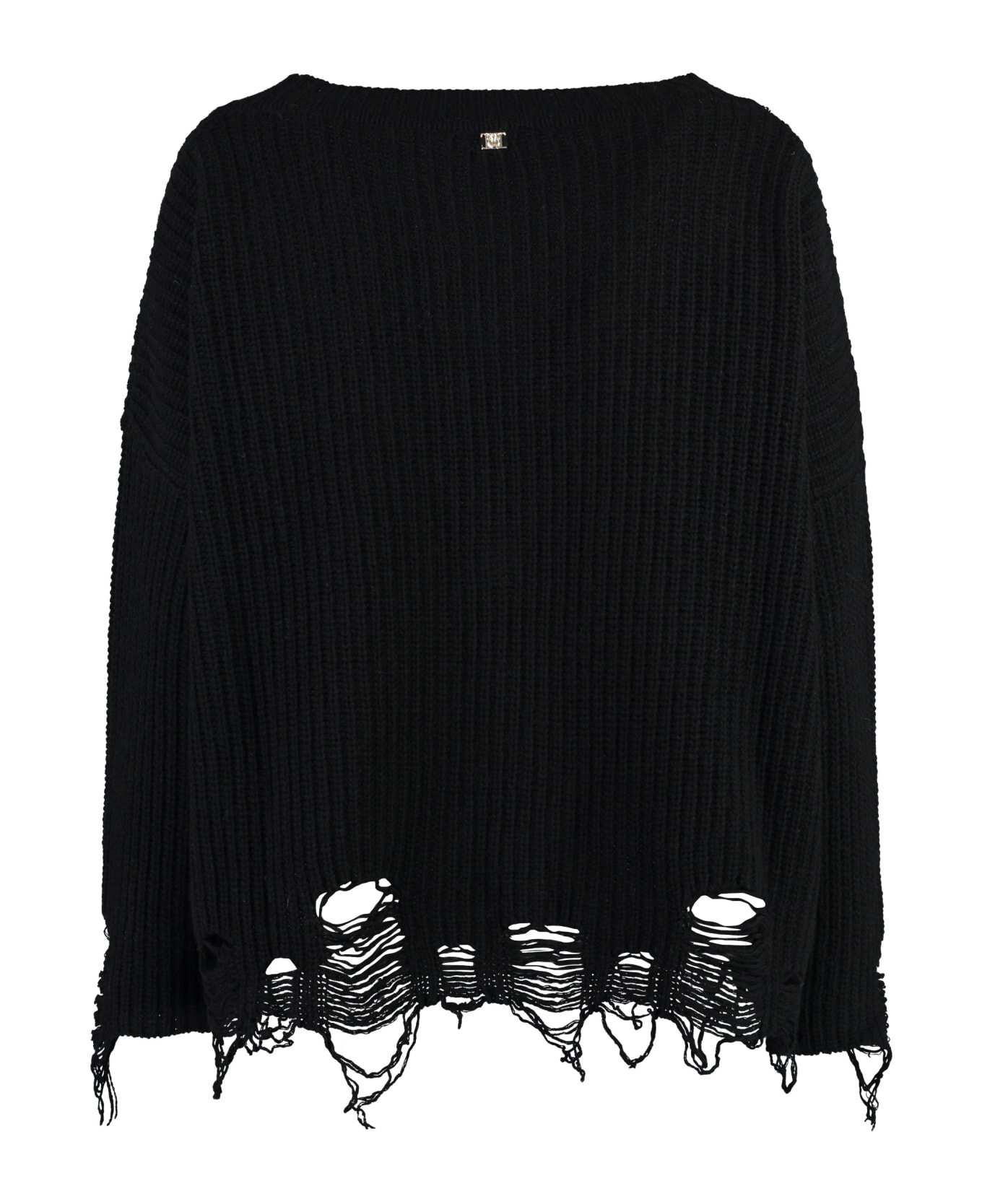 Pinko Ostrica Wool Pullover - black