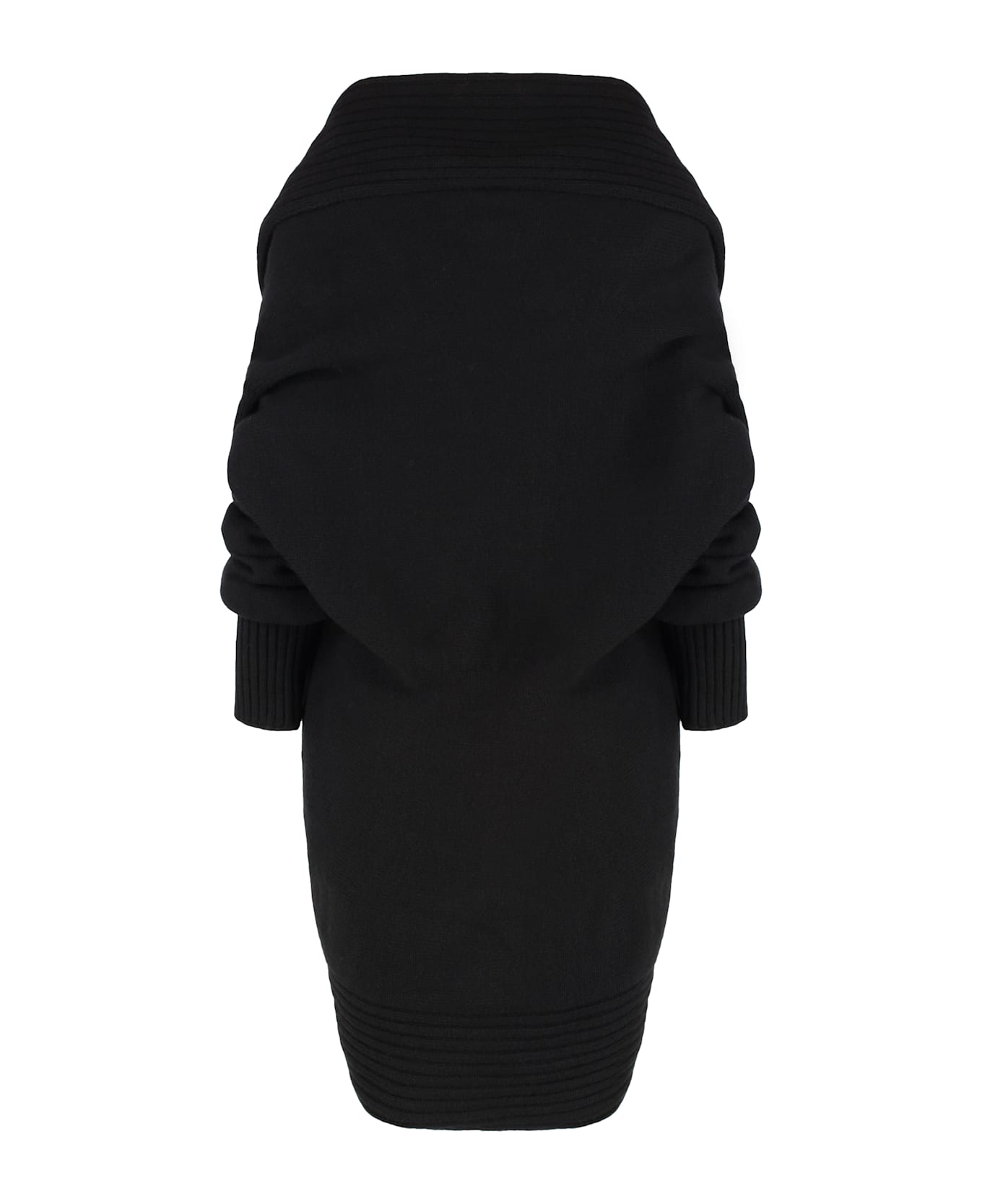 Alberta Ferretti Wool And Cashmere Blend Cardigan - black