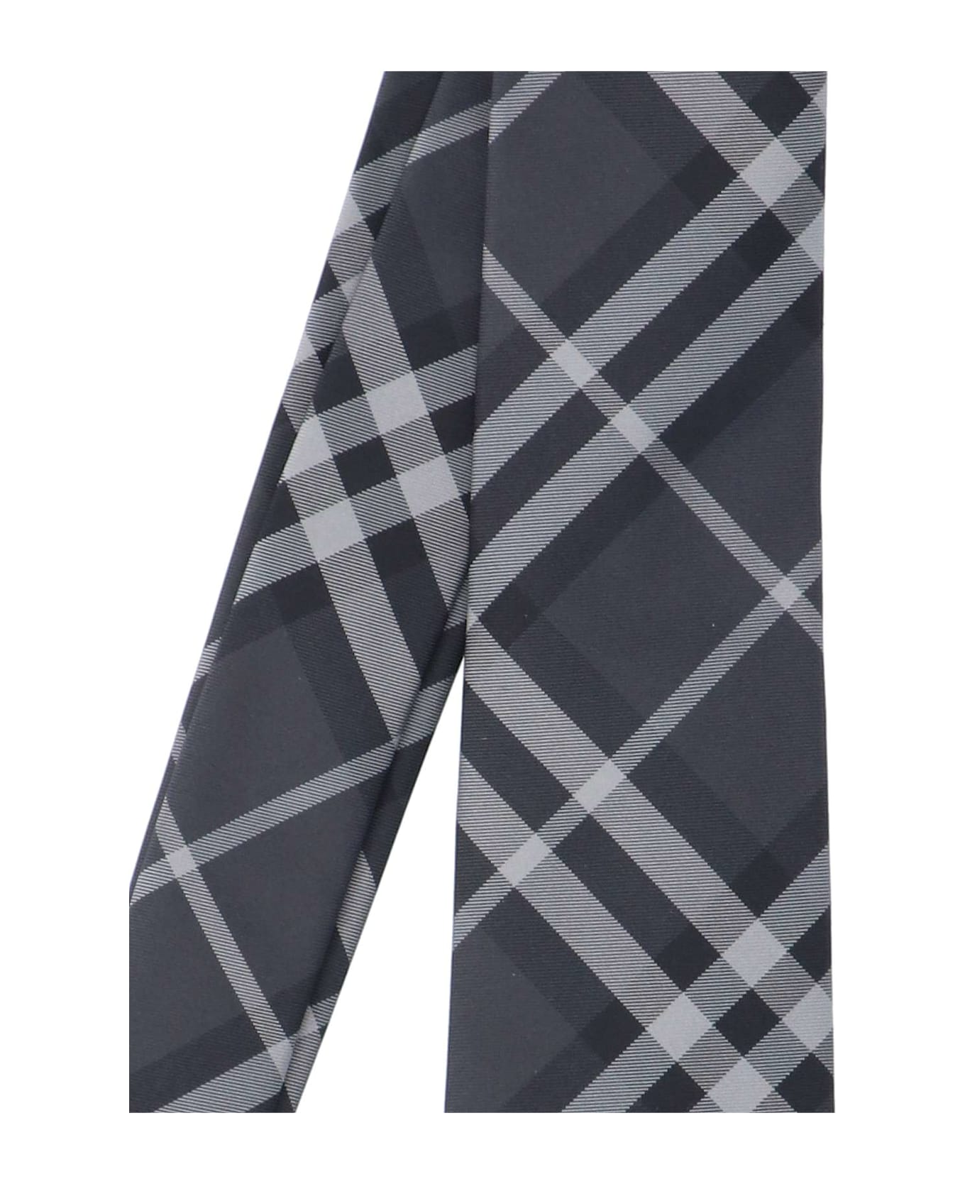 Burberry Tartan Tie - Gray