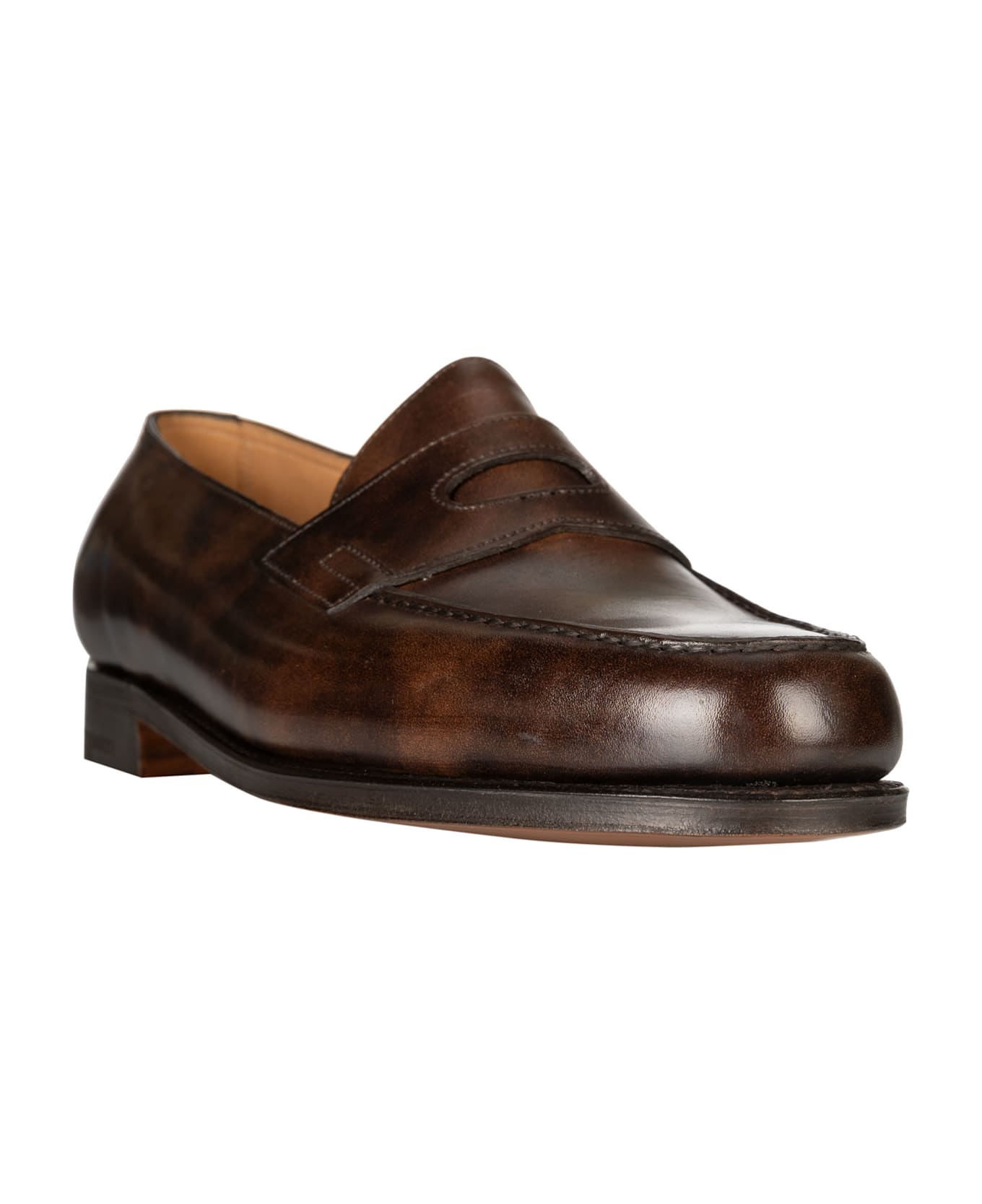 John Lobb Lopez Museum Loafers - Dark Brown