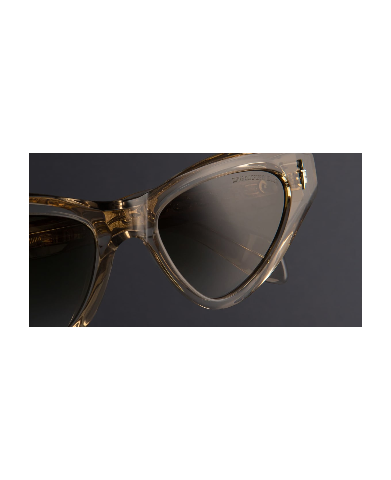 Cutler and Gross The Great Frog - Mini / Sand Crystal Sunglasses - transparent beige