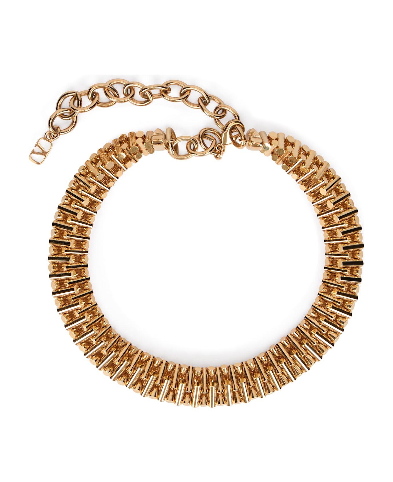 Valentino Garavani Elegant And Versatile Golden Necklace - Gold