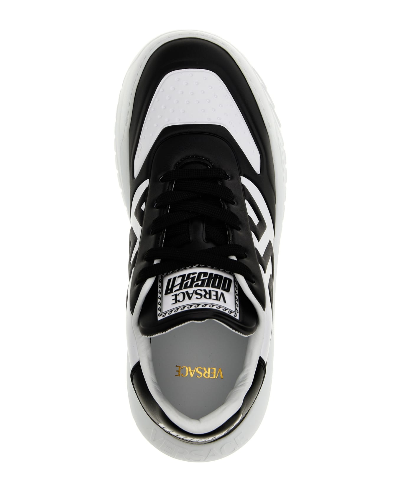 Versace 'odissea Greca' Sneakers - BLACK/WHITE