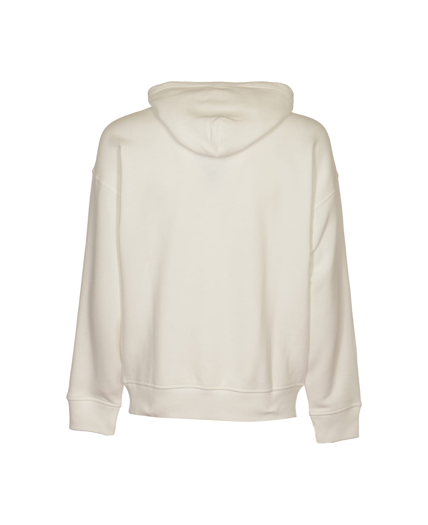 Polo Ralph Lauren Signature Logo Embroidered Hooded Sweatshirt - White