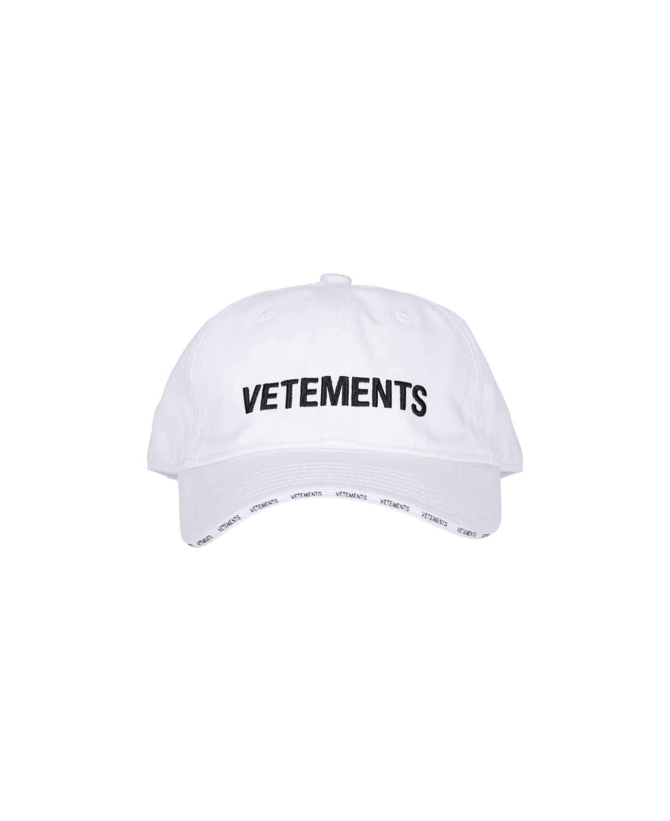 VETEMENTS Logo Baseball Cap - White 帽子