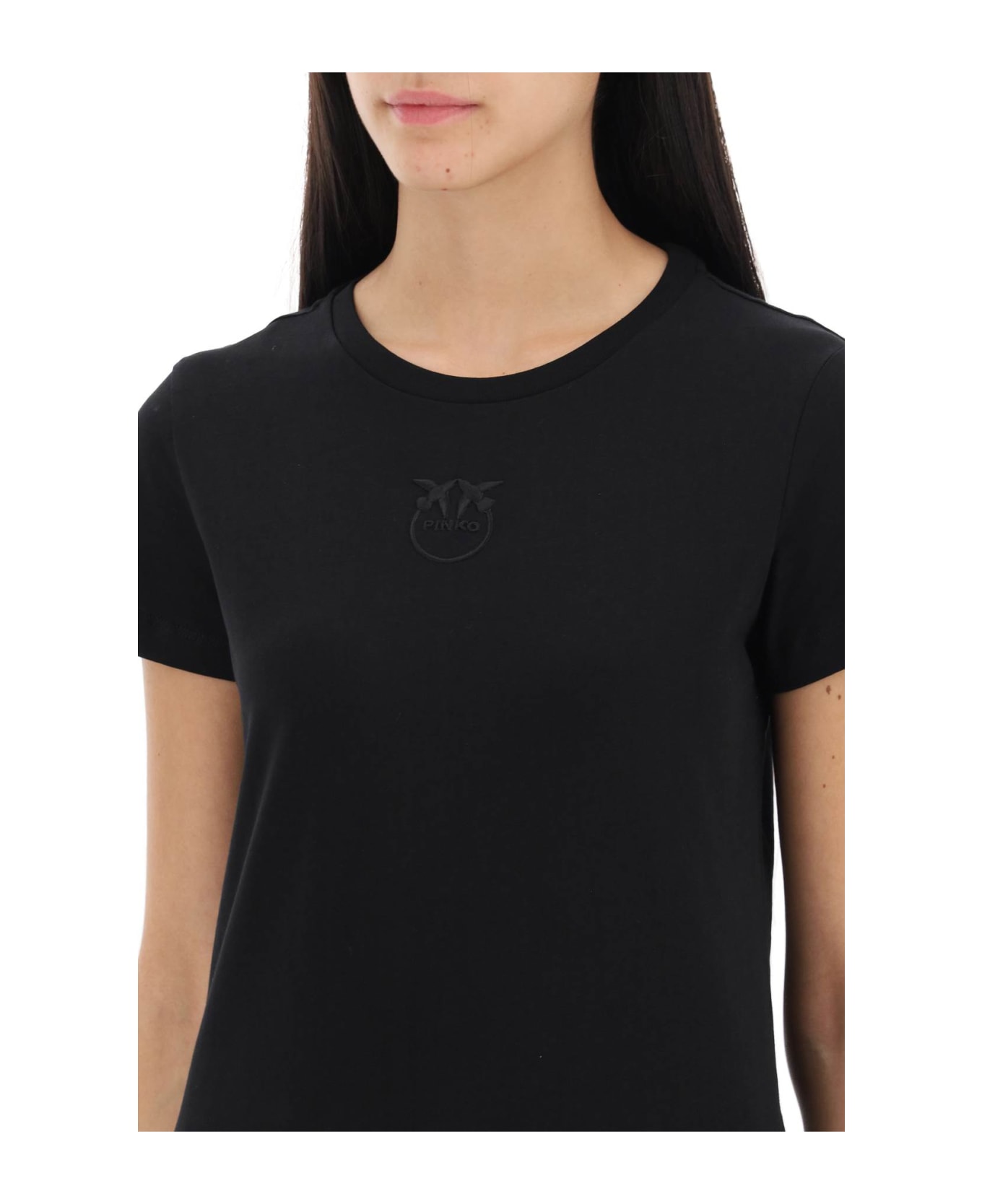 Pinko Bussolotto T-shirt - NERO LIMOUSINE