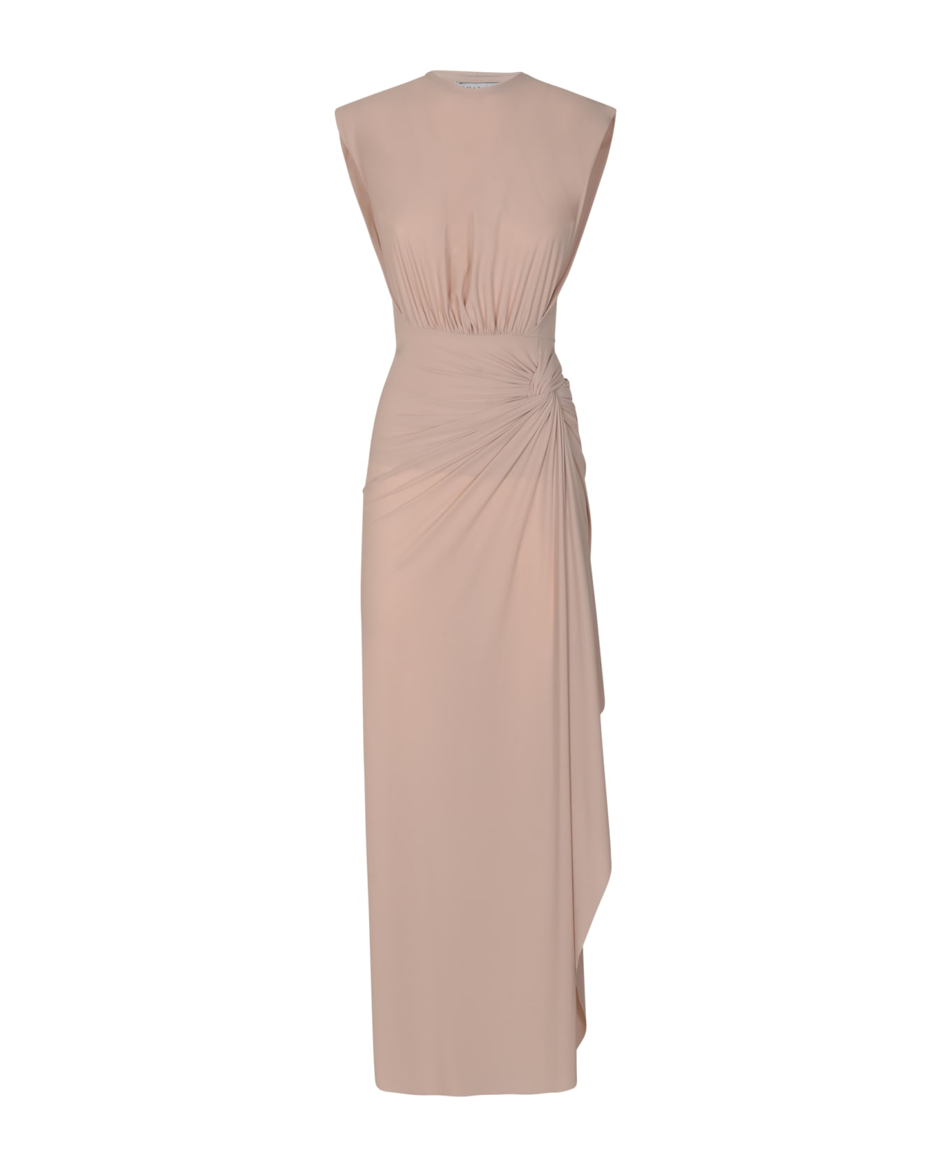 Amazuìn Sleeveless Wrap Long Dress - Pale Pink