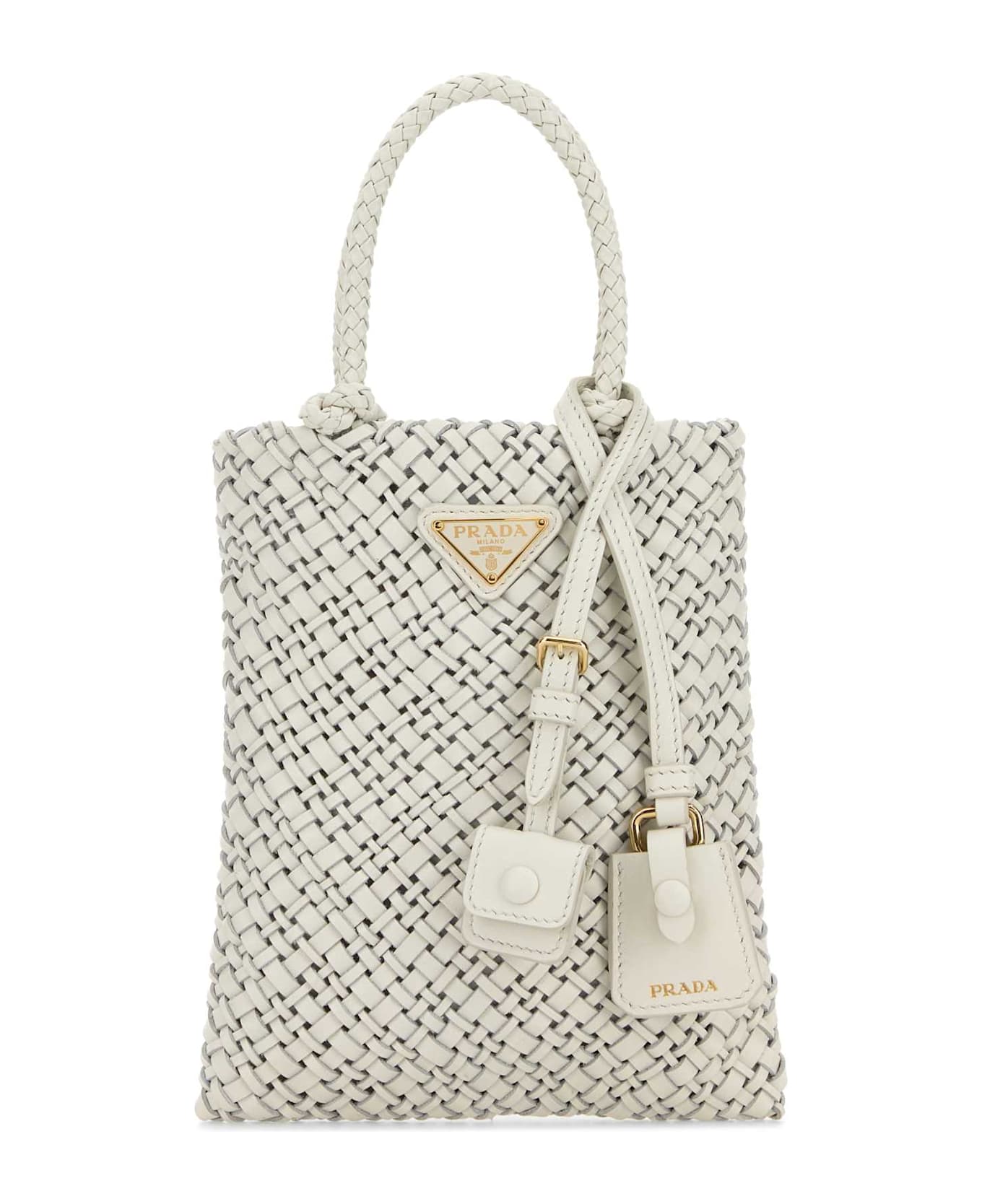 Prada White Leather Handbag - BIANCO
