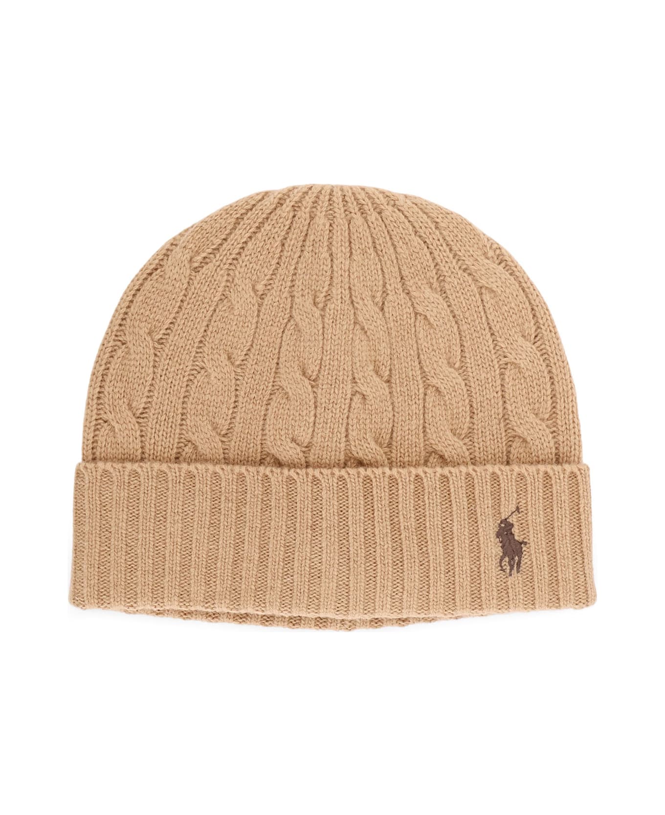 Polo Ralph Lauren Cable Knit Beanie - Beige