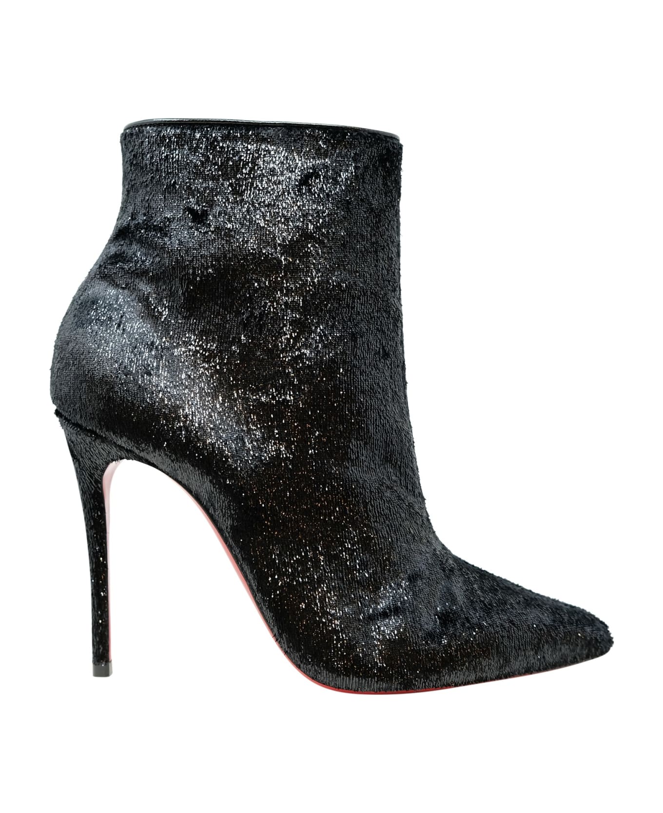 Christian Louboutin Black Velours So Kate Booty 100 Ankle Boots ブーツ