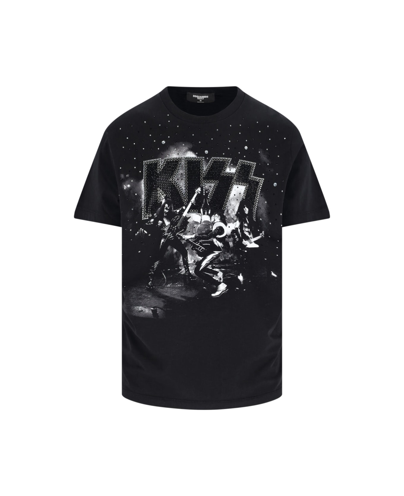 Dsquared2 X Kiss T-shirt "cigarette Fit" - Black  