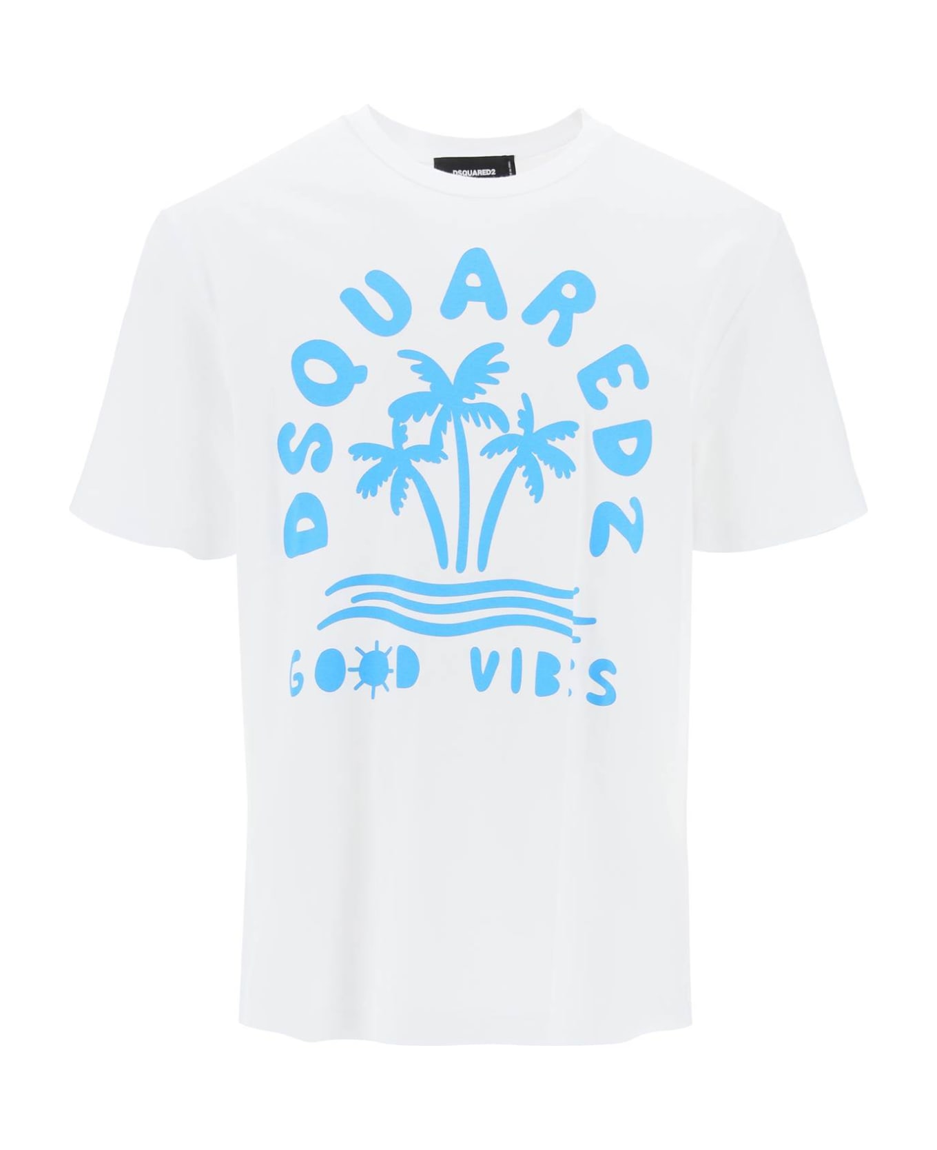 Dsquared2 T-shirt With Logo Print - WHITE (White)