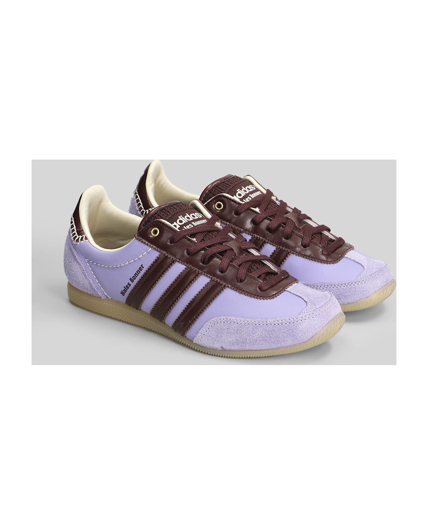 Adidas Originals by Wales Bonner Japan Sneakers In Viola Suede And Fabric - Viola