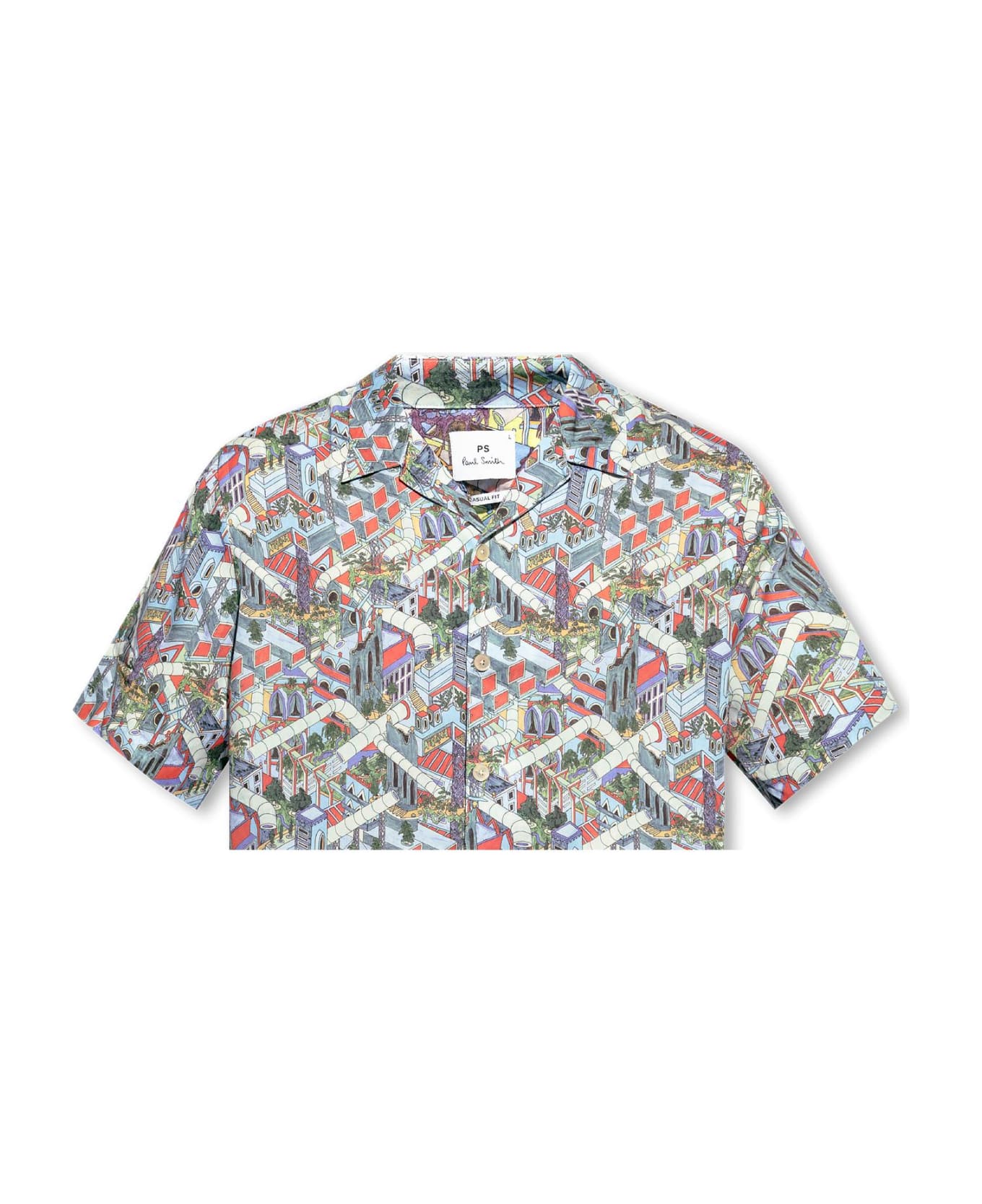 PS by Paul Smith Ps Paul Smith Shirt With Short Sleeves - Blue