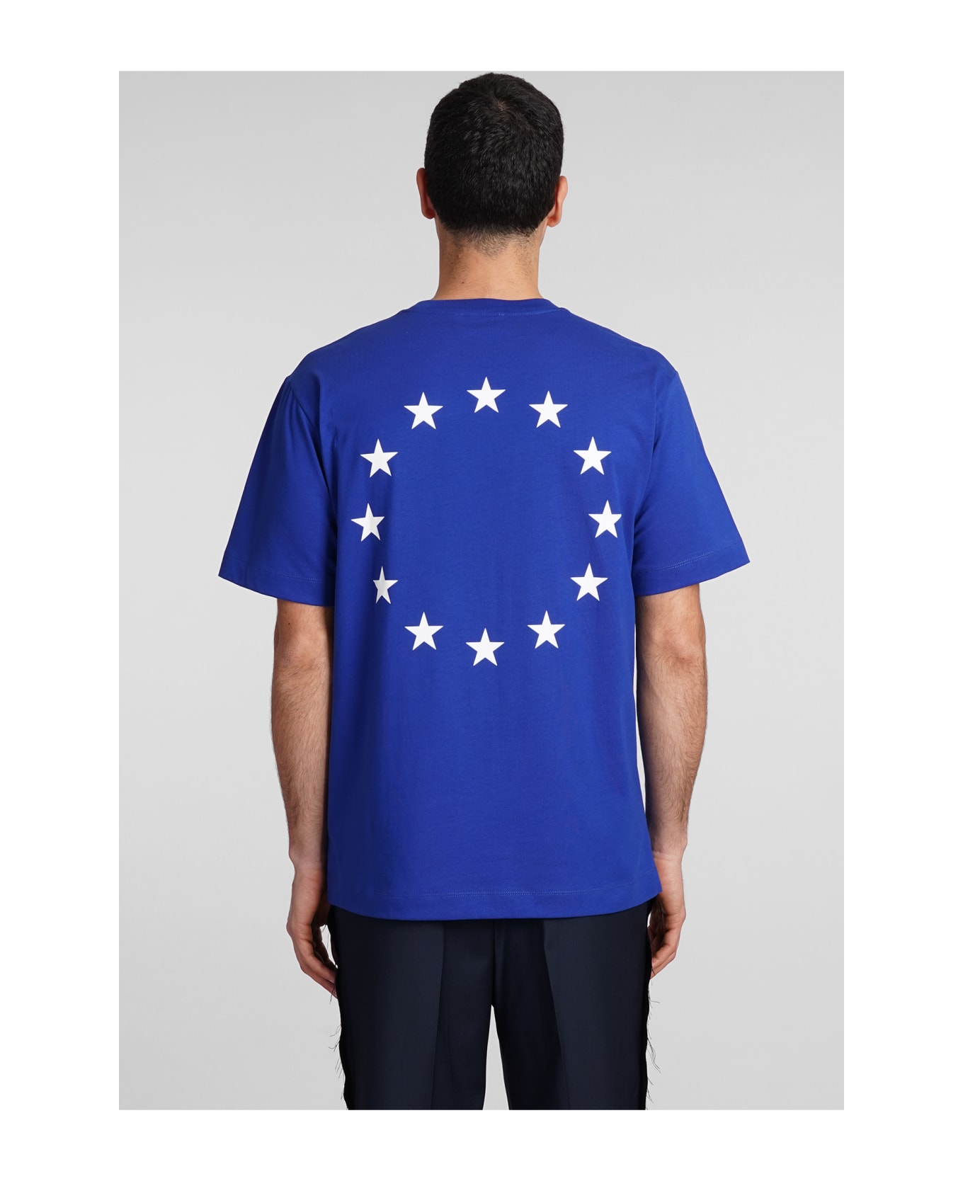 Études T-shirt In Blue Cotton - blue