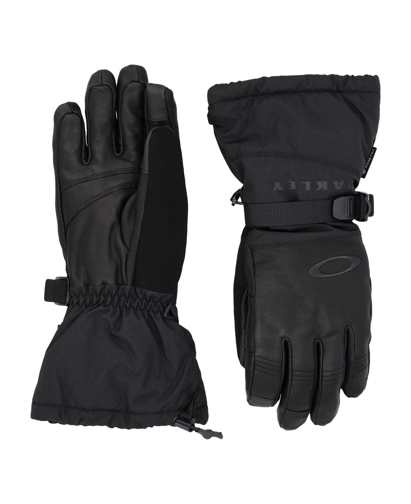Oakley Ellipse Goatskin Gauntlet Gloves - BLACKOUT