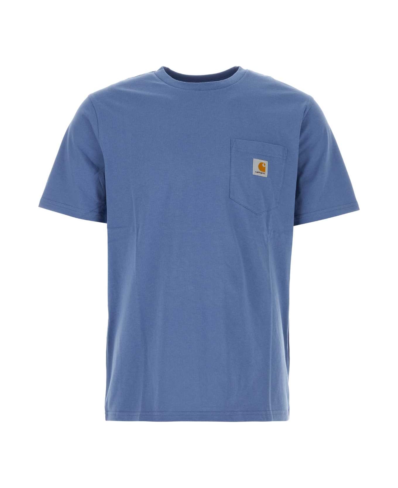 Carhartt Slate Blue Cotton S/s Pocket T-shirt - SORRENT