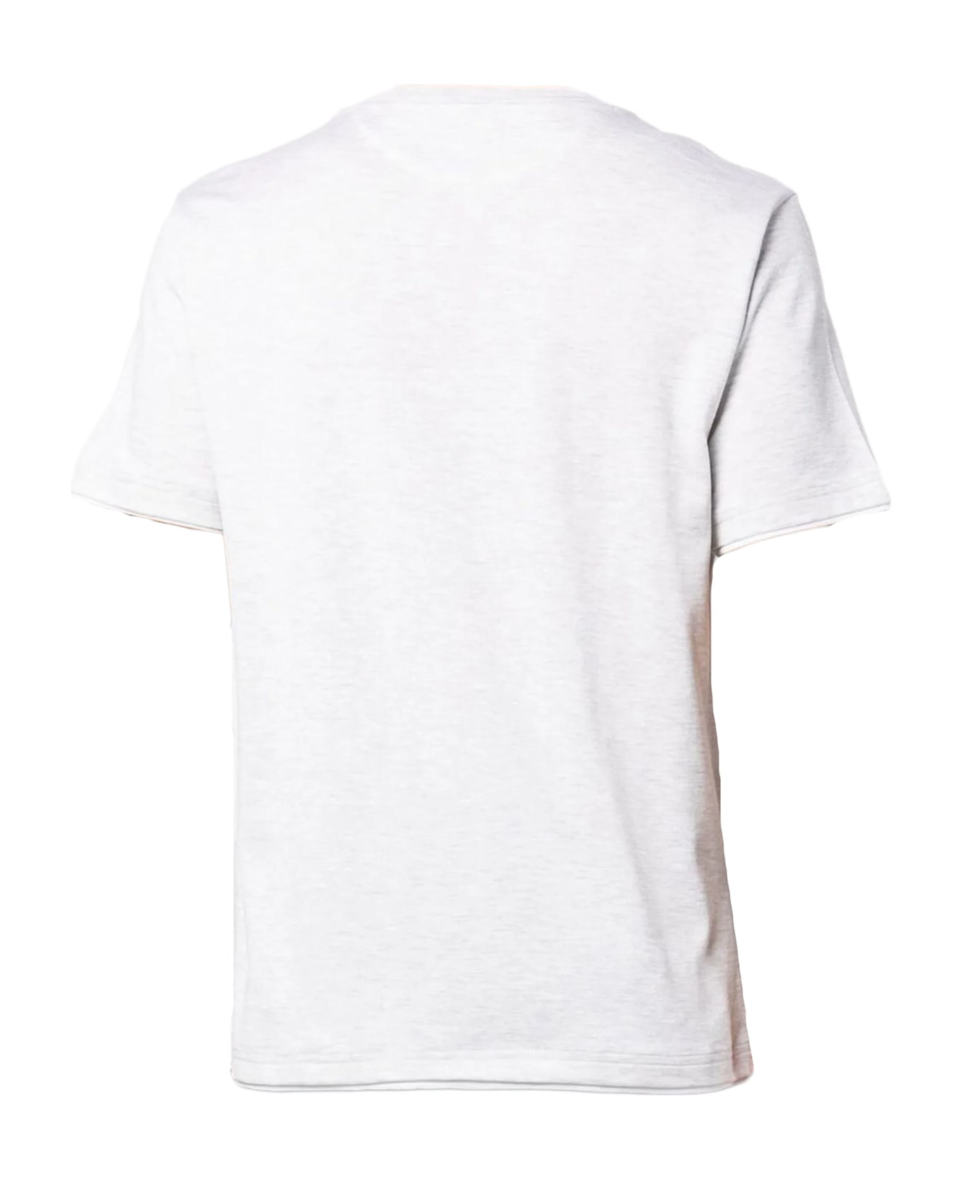 Eleventy Crew-neck T-shirts - Grigio Bianco