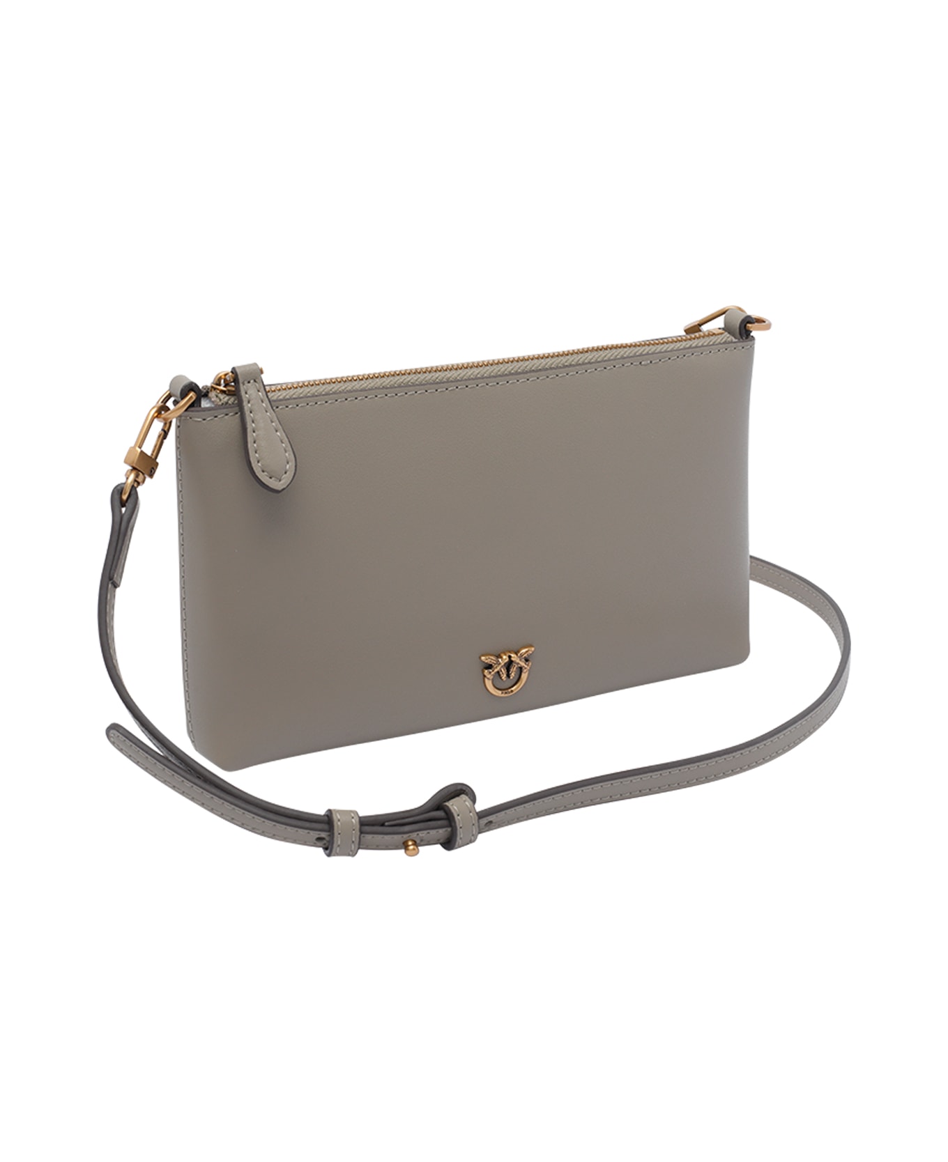 Pinko Mini Flat Horizontal Pochette - Grey