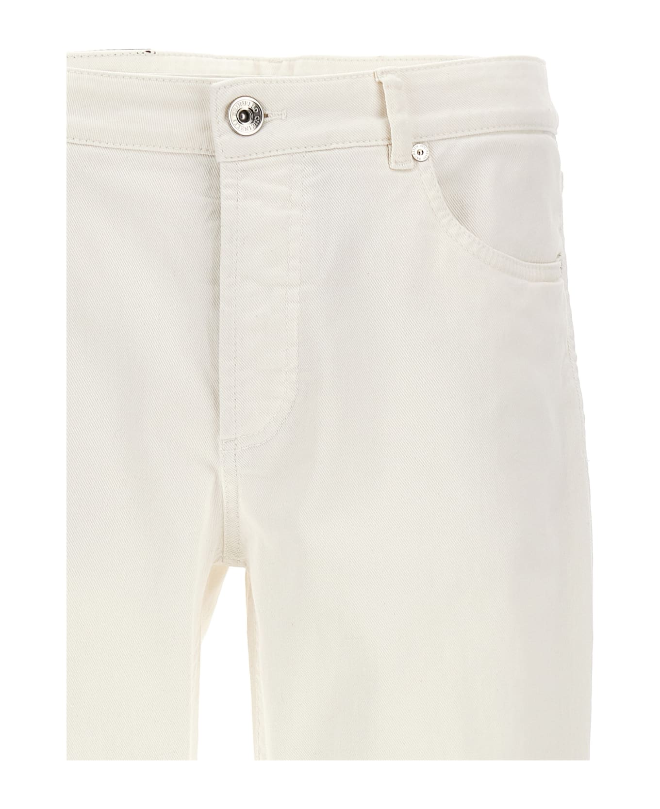 Brunello Cucinelli Traditional Fit Jeans - White