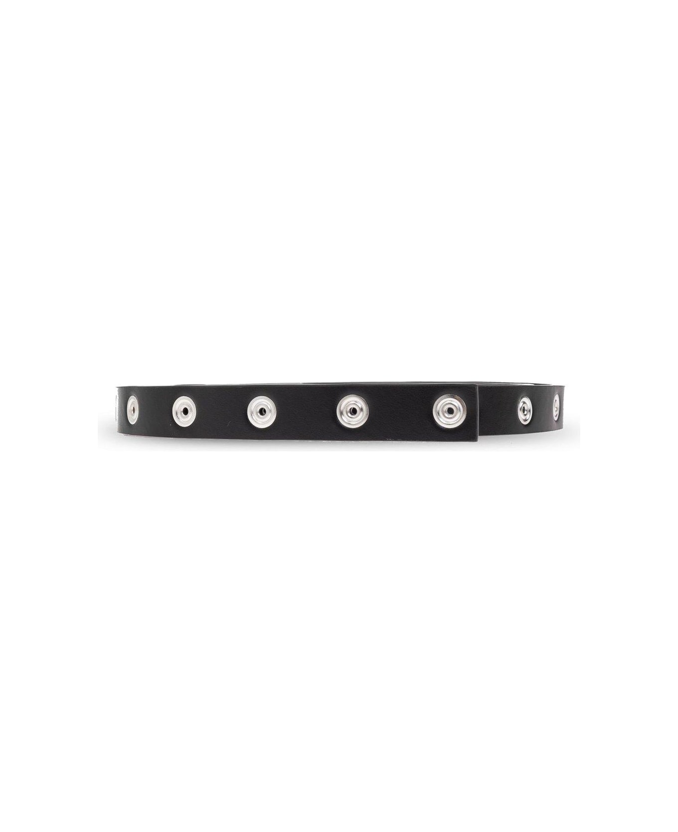 The Attico Press-stud Embellished Belt - BLACK