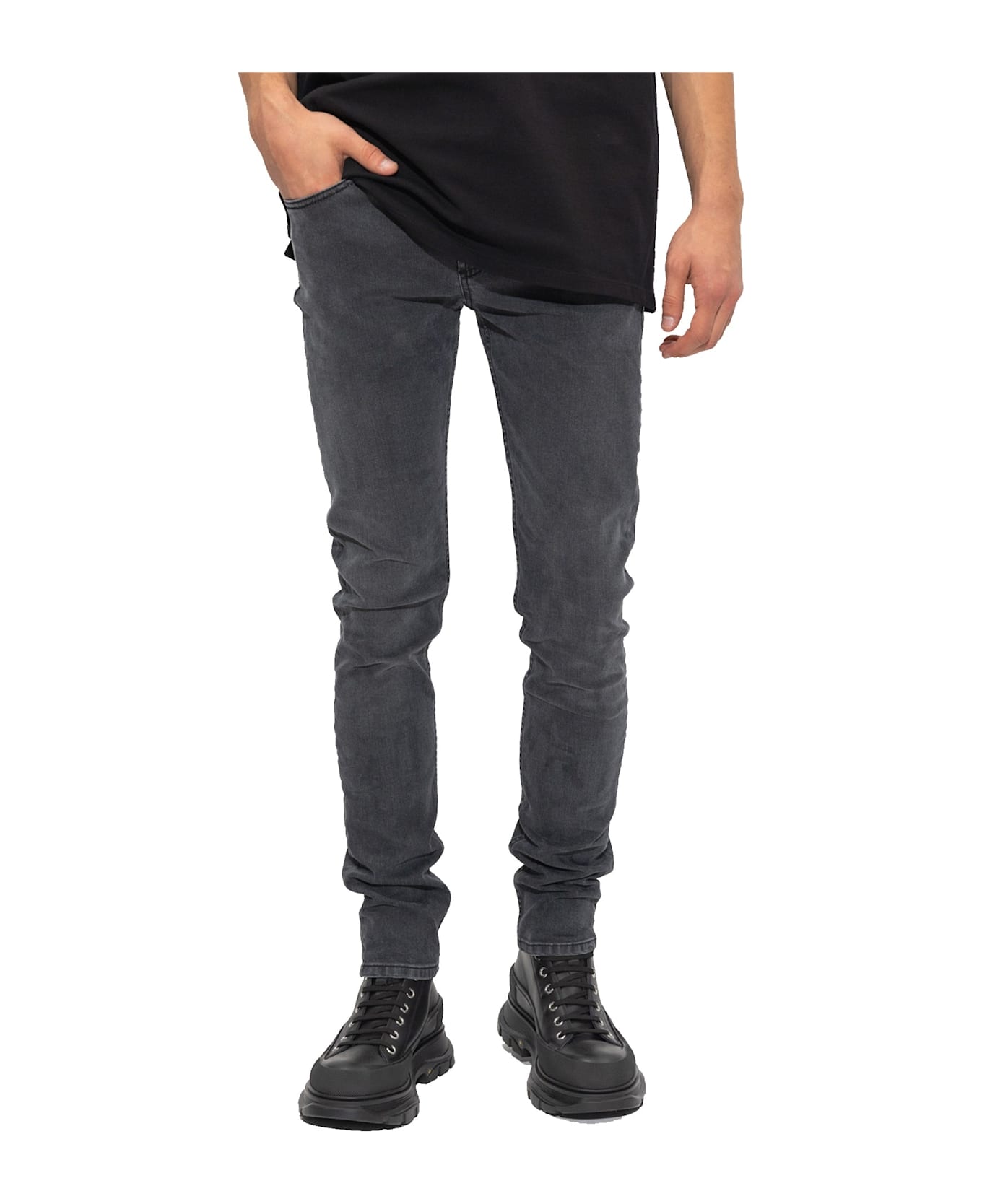 Alexander McQueen Cotton Denim Jeans - Black