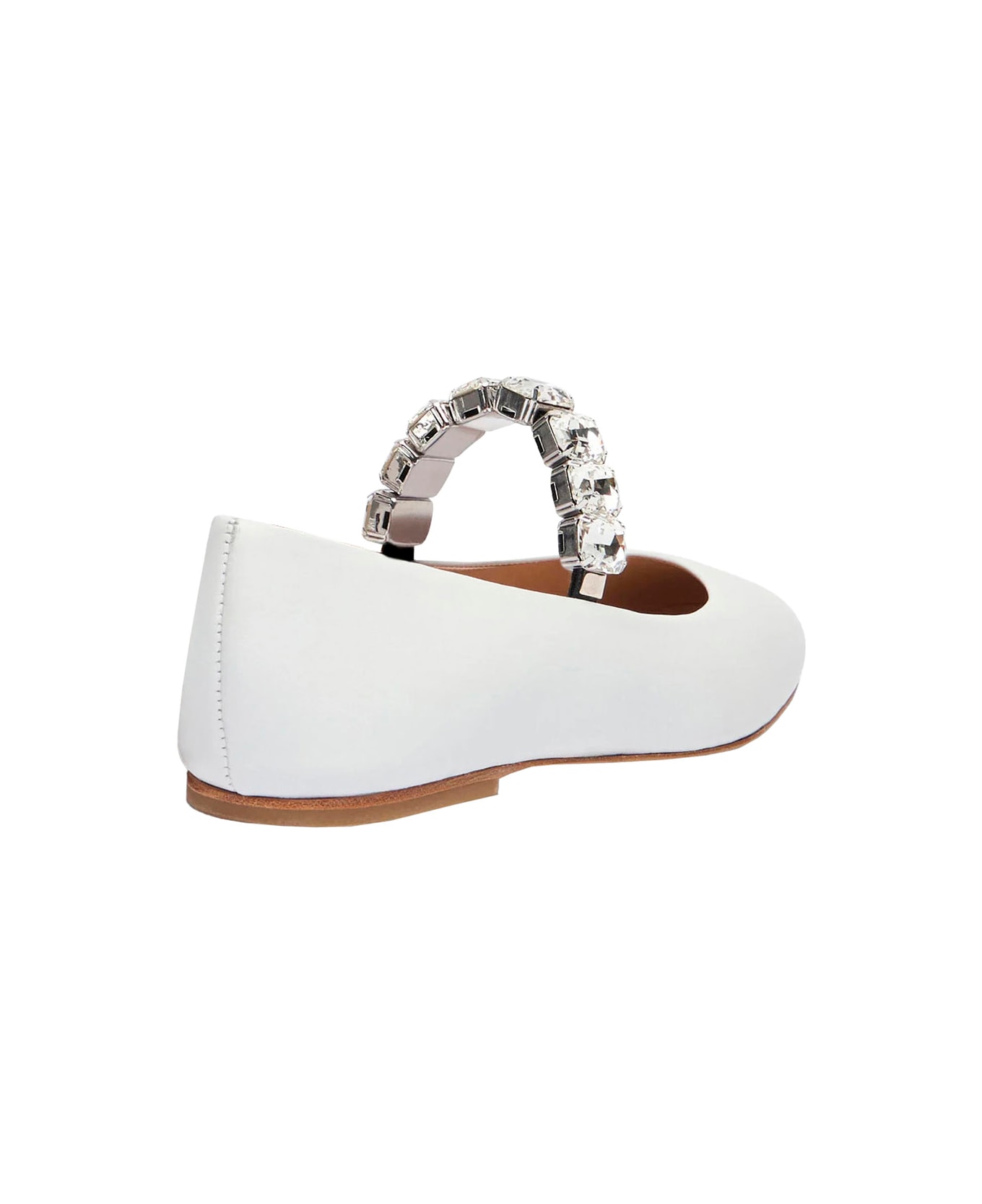 Casadei Flash Ballet Flat - White