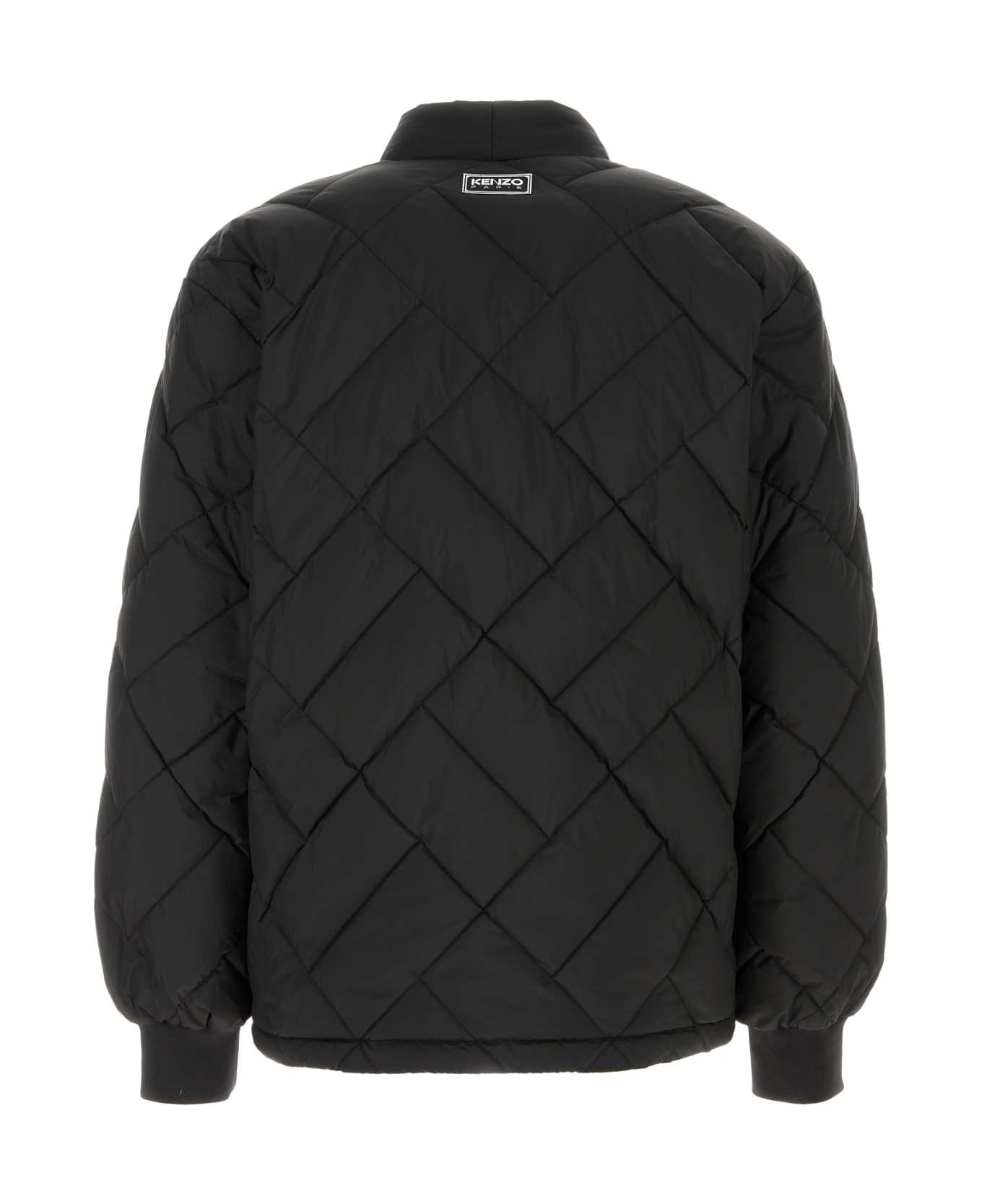 Kenzo Black Polyester Down Jacket - NOIR