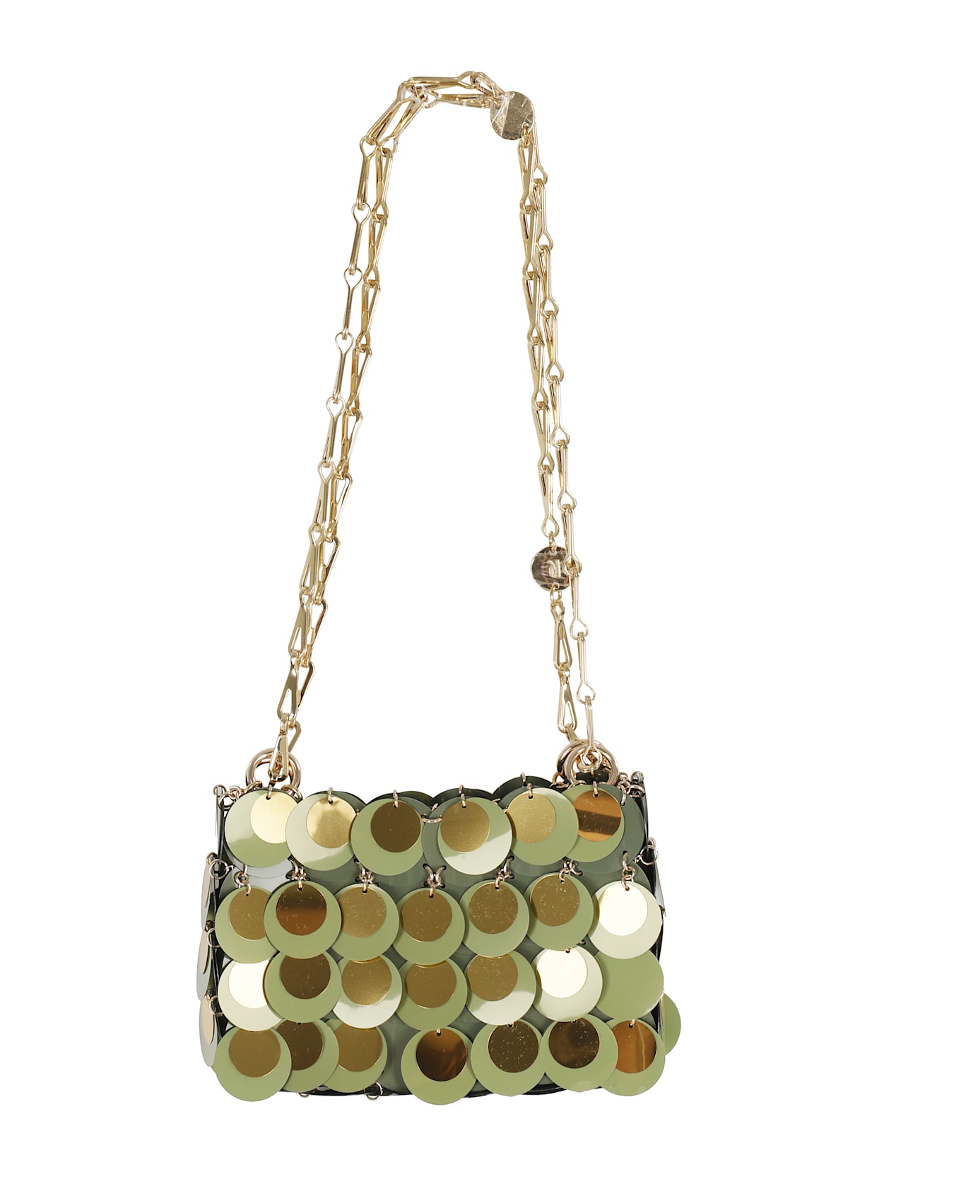 Paco Rabanne Sac A Main - Dark Green  Gold