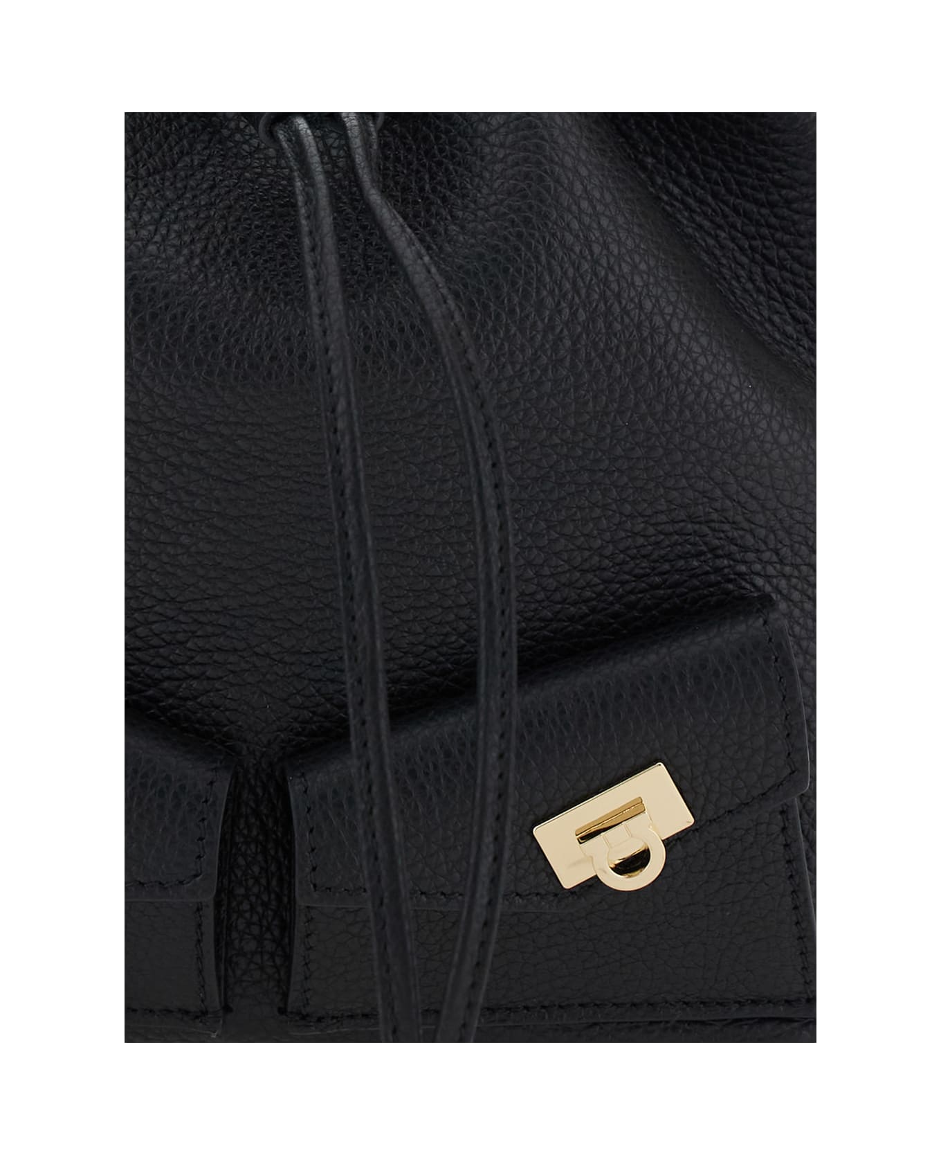Ferragamo Drawstring Minibag 19,0x11,5x19,5 - Black