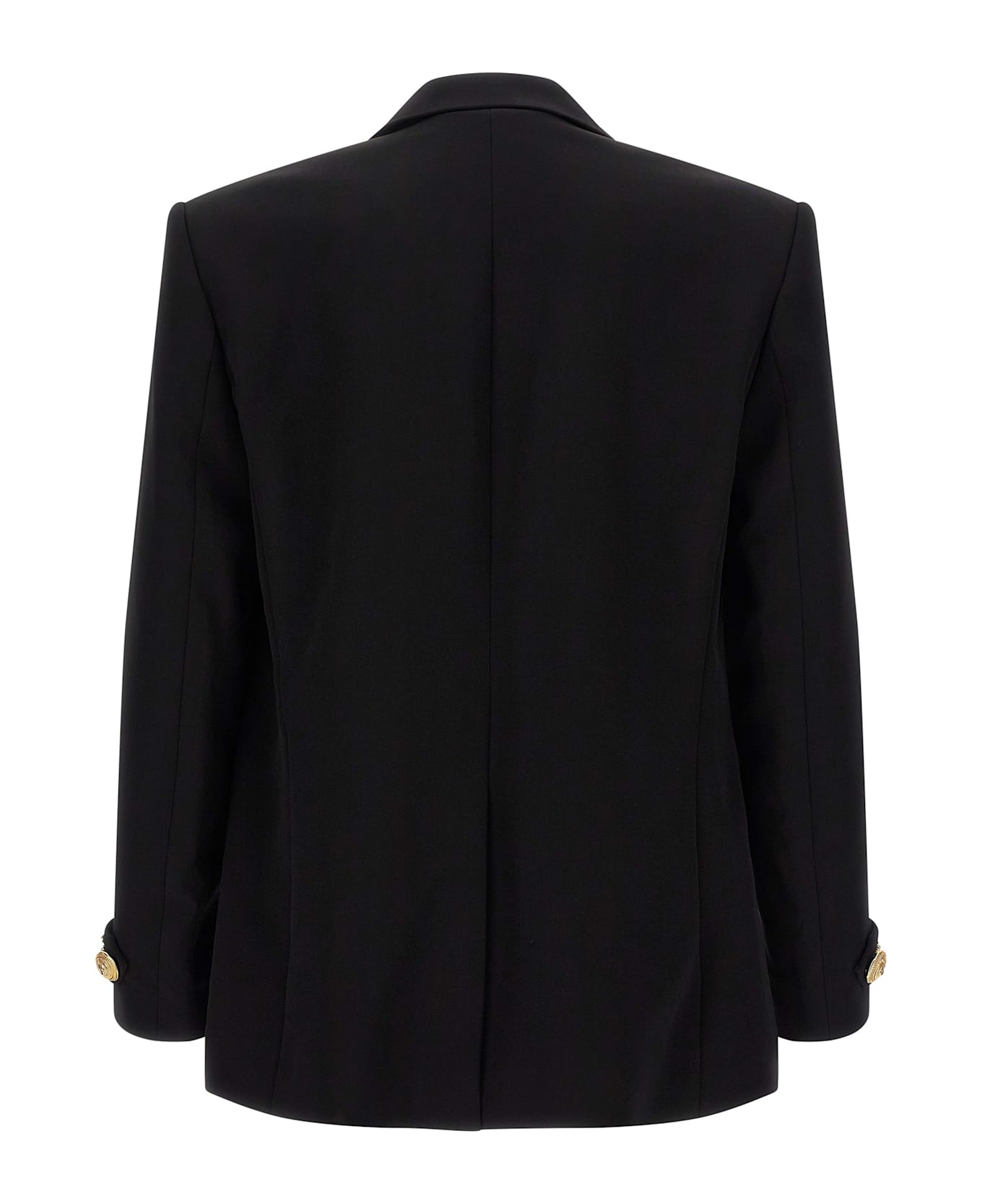 Balmain Leaf Embroidery Blazer - Black  
