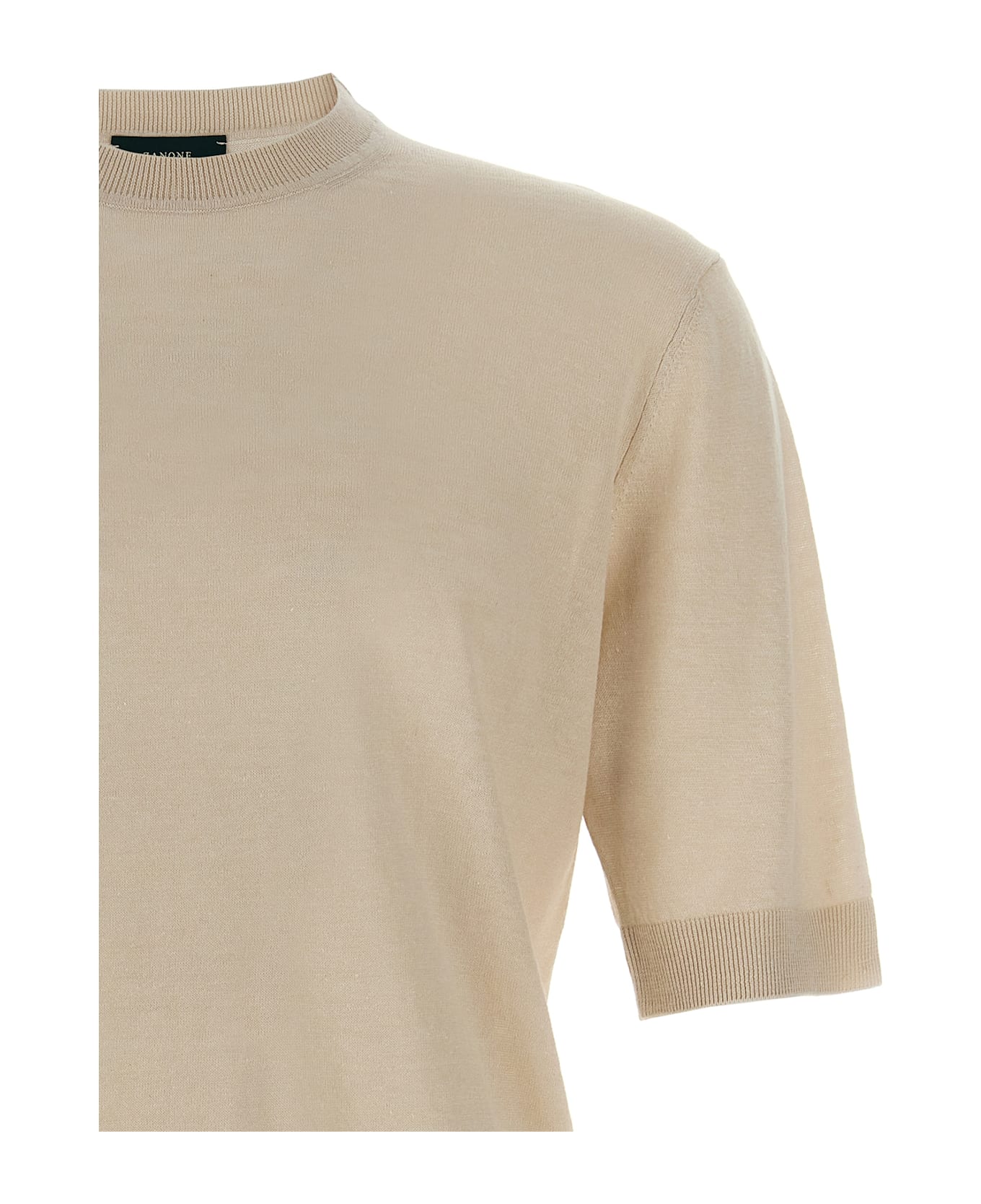 Zanone Linen Cotton T-shirt - White