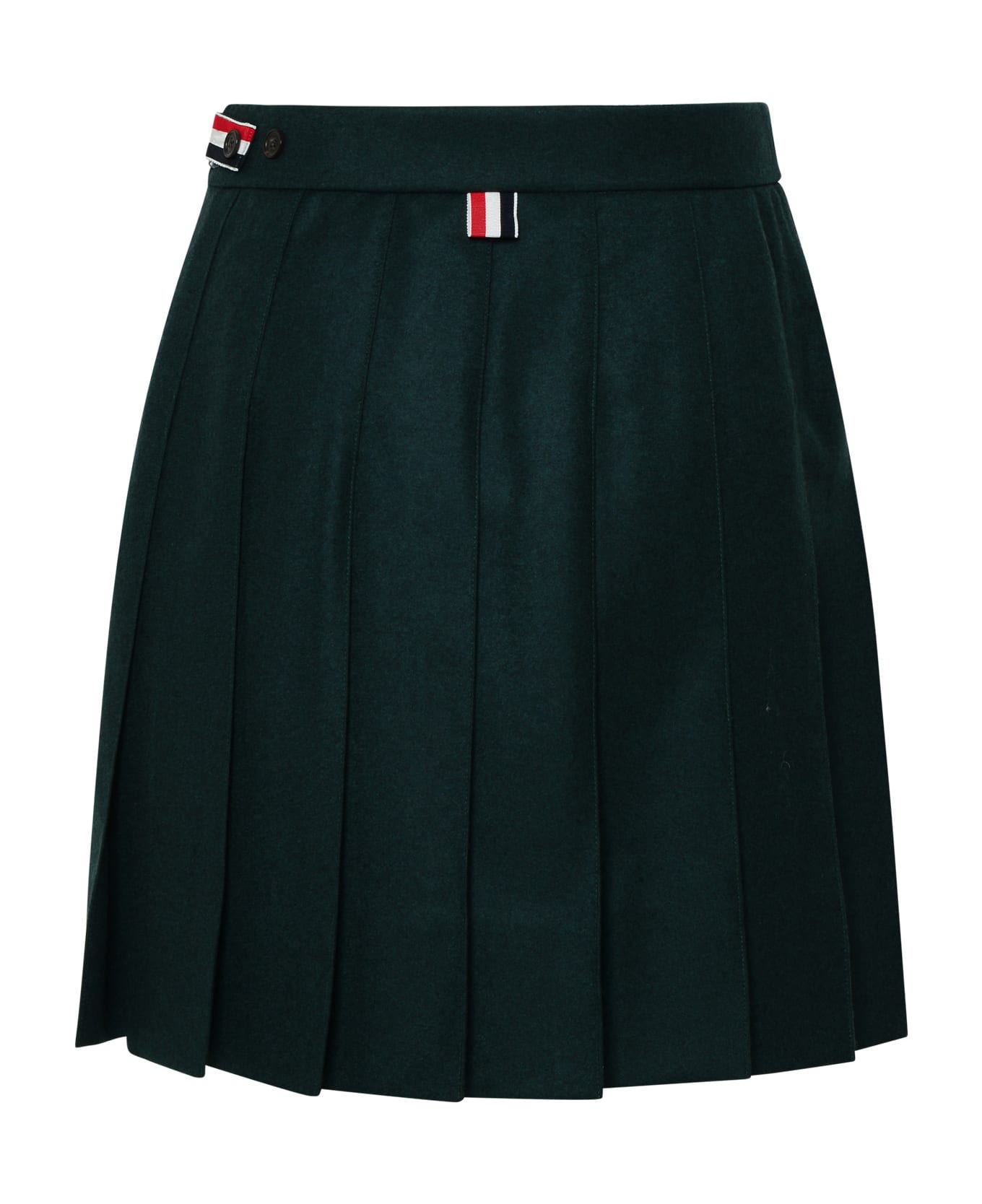 Thom Browne Green Wool Skirt - Green