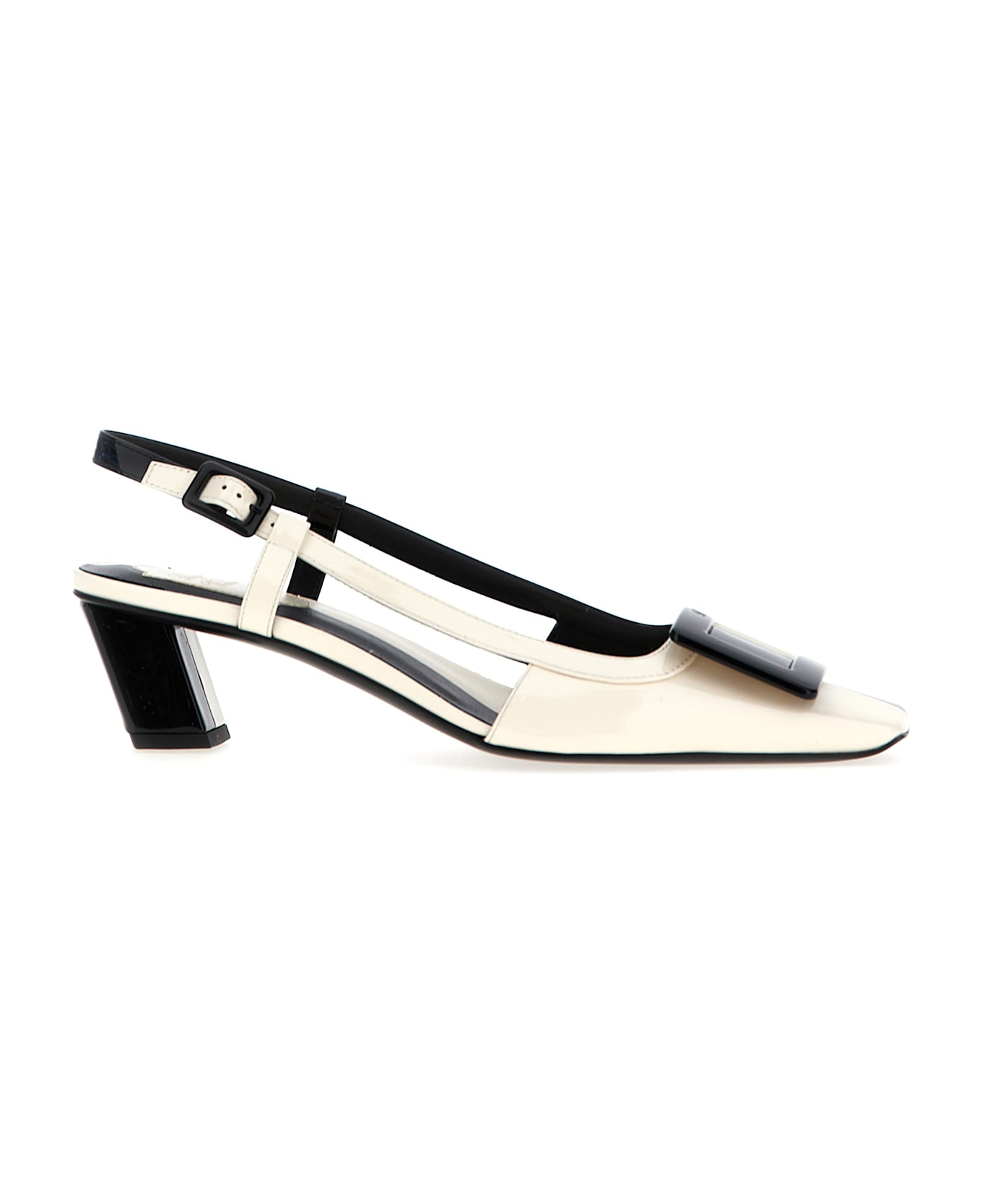 Roger Vivier 'belle Vivier' Slingback - White/Black