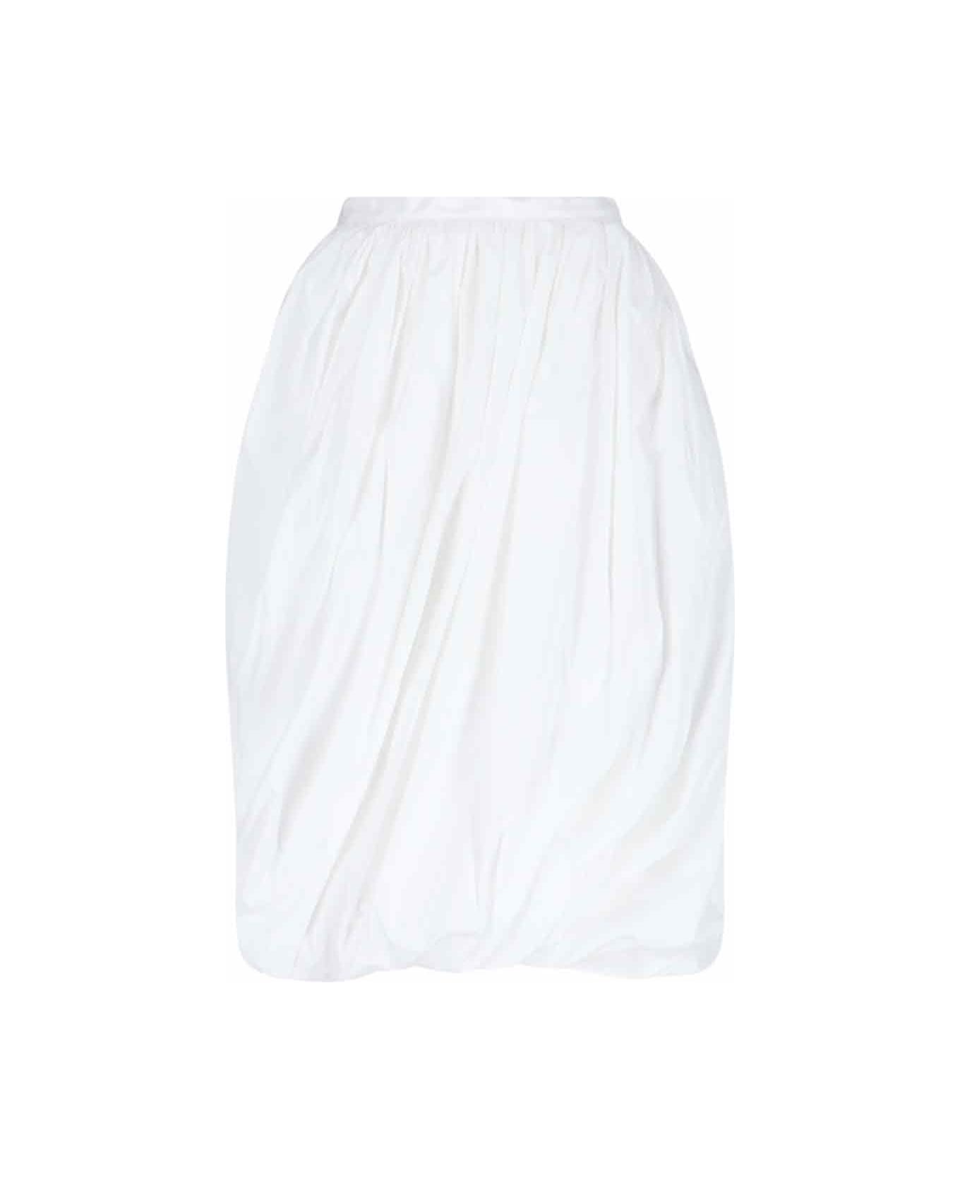 Marni Balloon Midi Skirt - White