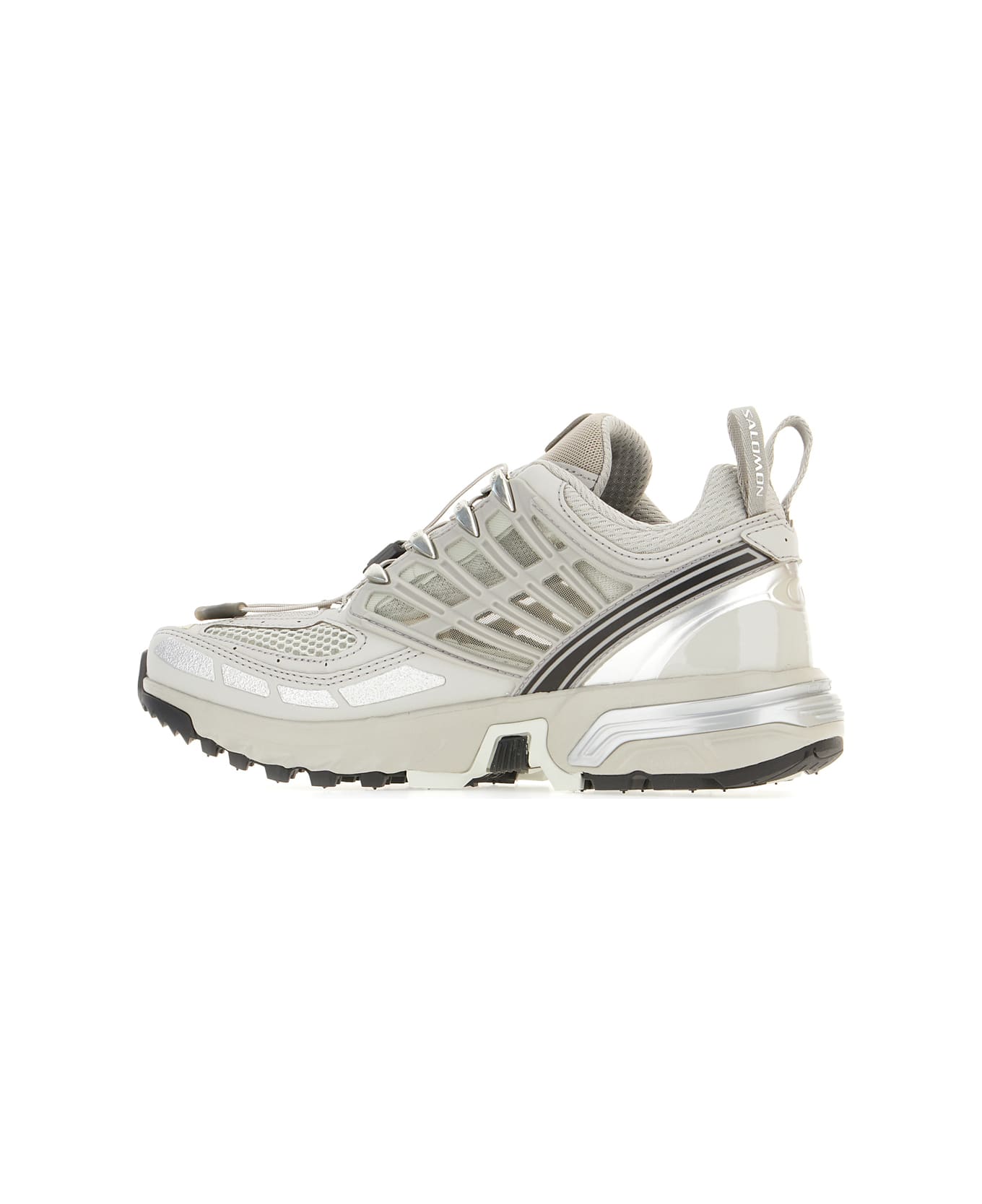 Salomon Grey Rubber And Mesh Acs Pro Sneakers - METAL GHOST GRAY SILVER METALLIC X