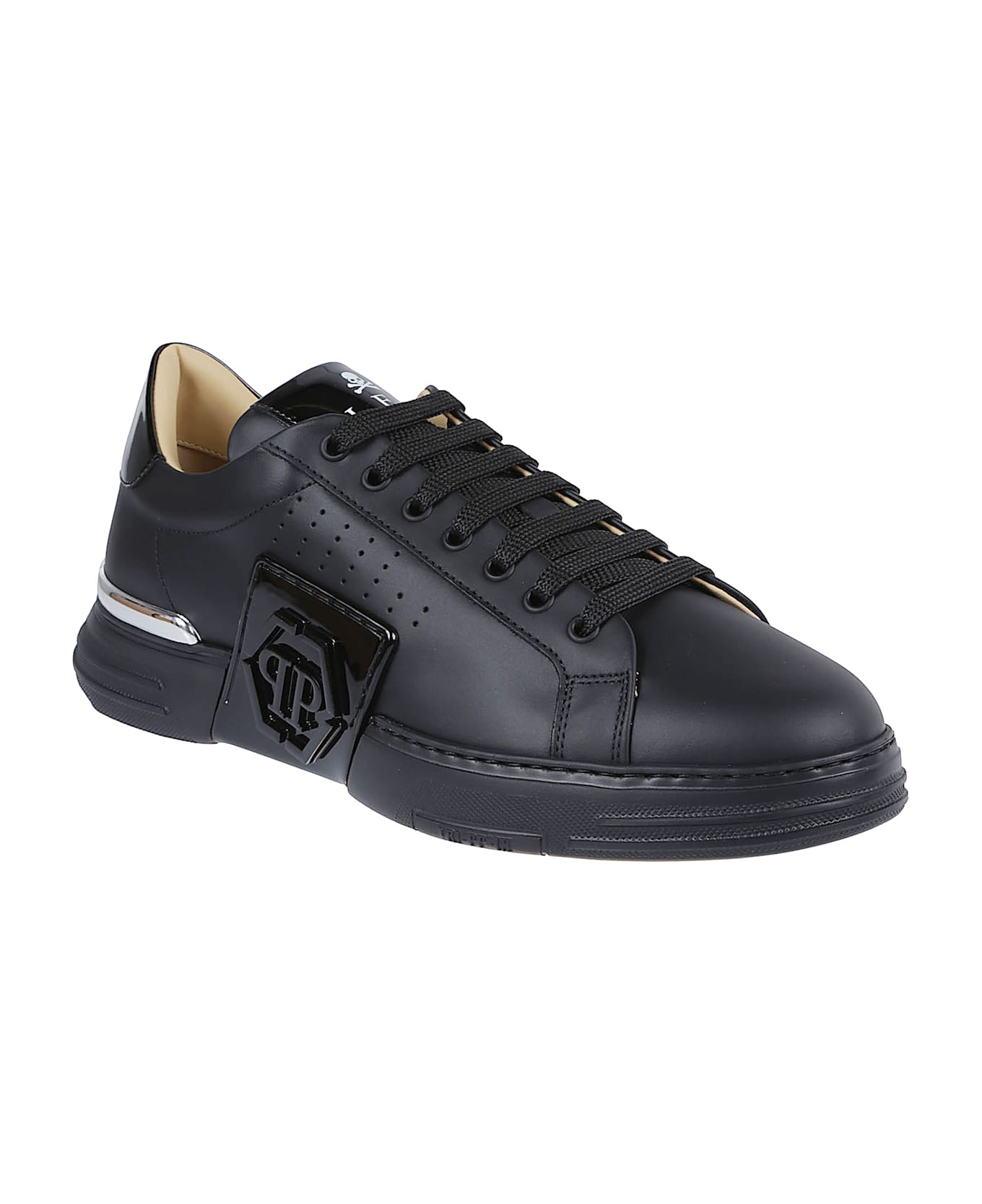 Philipp Plein Phantom Kicks Low Top Sneakers - Black/black スニーカー