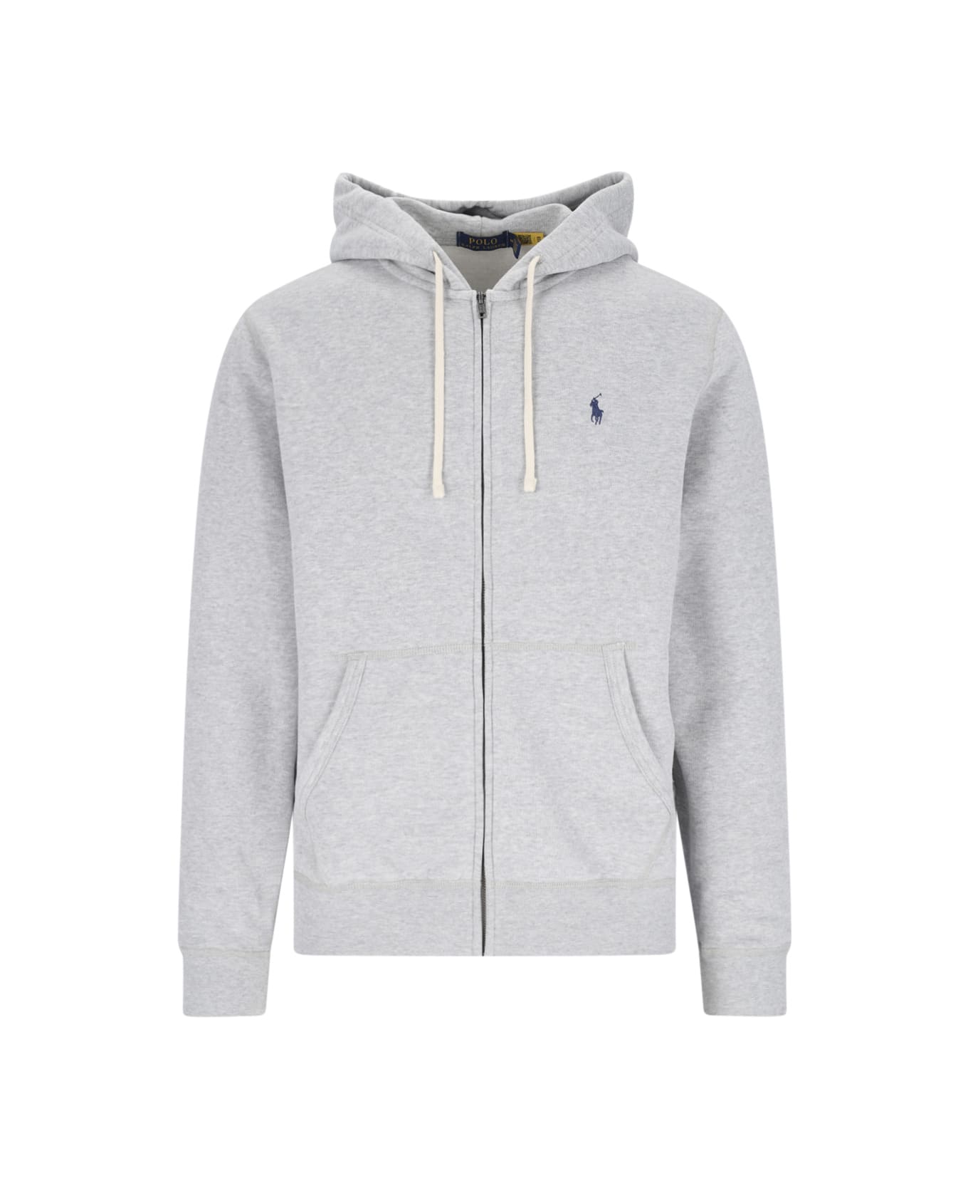 Ralph Lauren Sweatshirt Zip Logo Hoodie - ANDOVER HEATHER