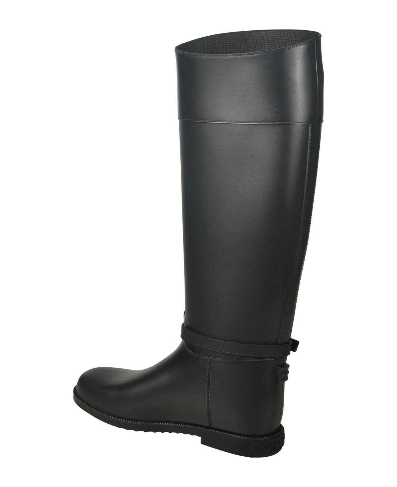 Sergio Rossi Ankle Buckle Boots - Black