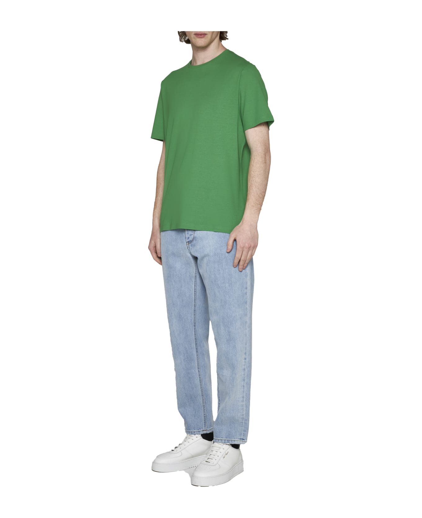Herno Cotton Crew-neck T-shirt - Green シャツ