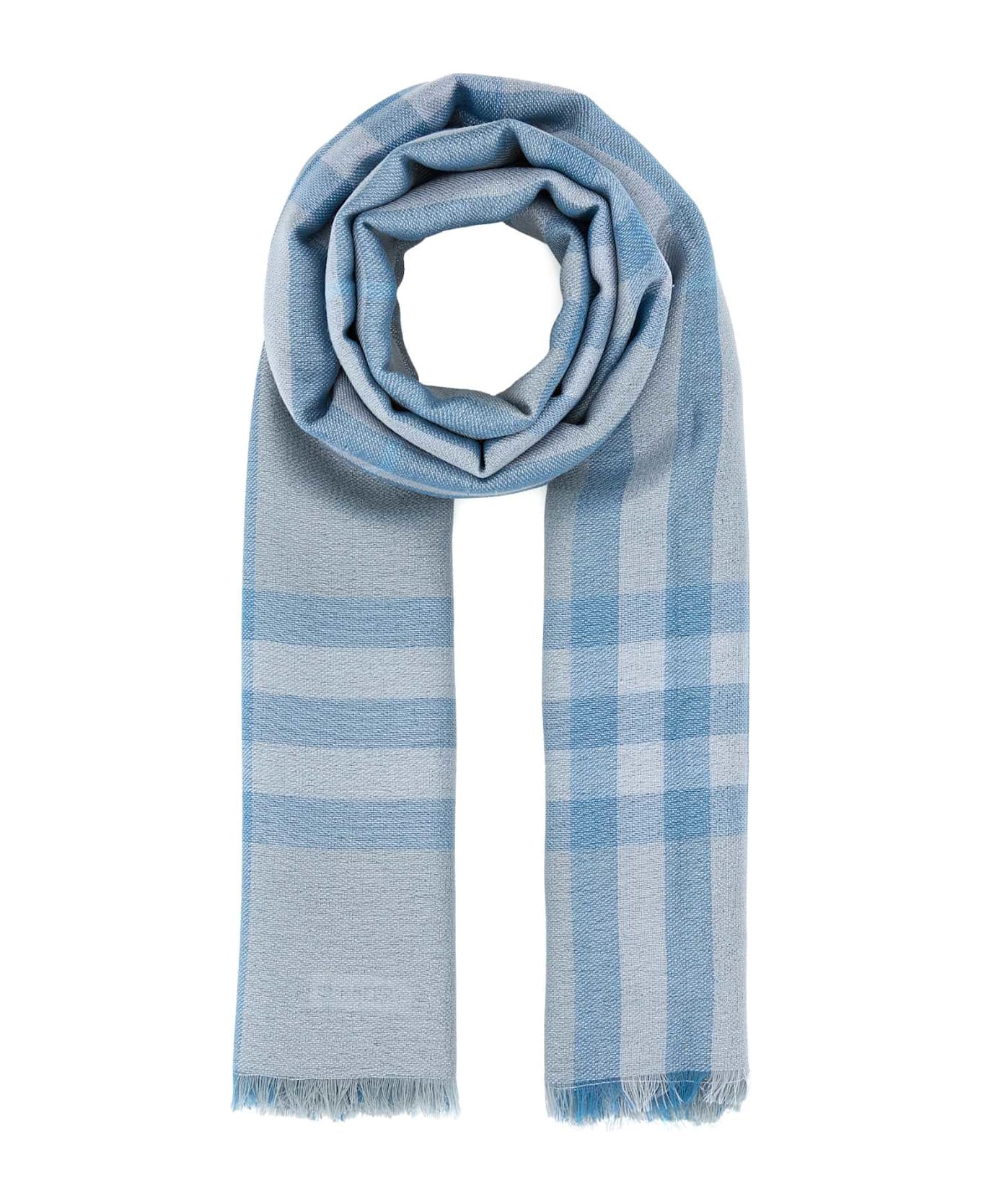 Burberry Embroidered Wool Blend Scarf - DRIZZLEIPCHECK