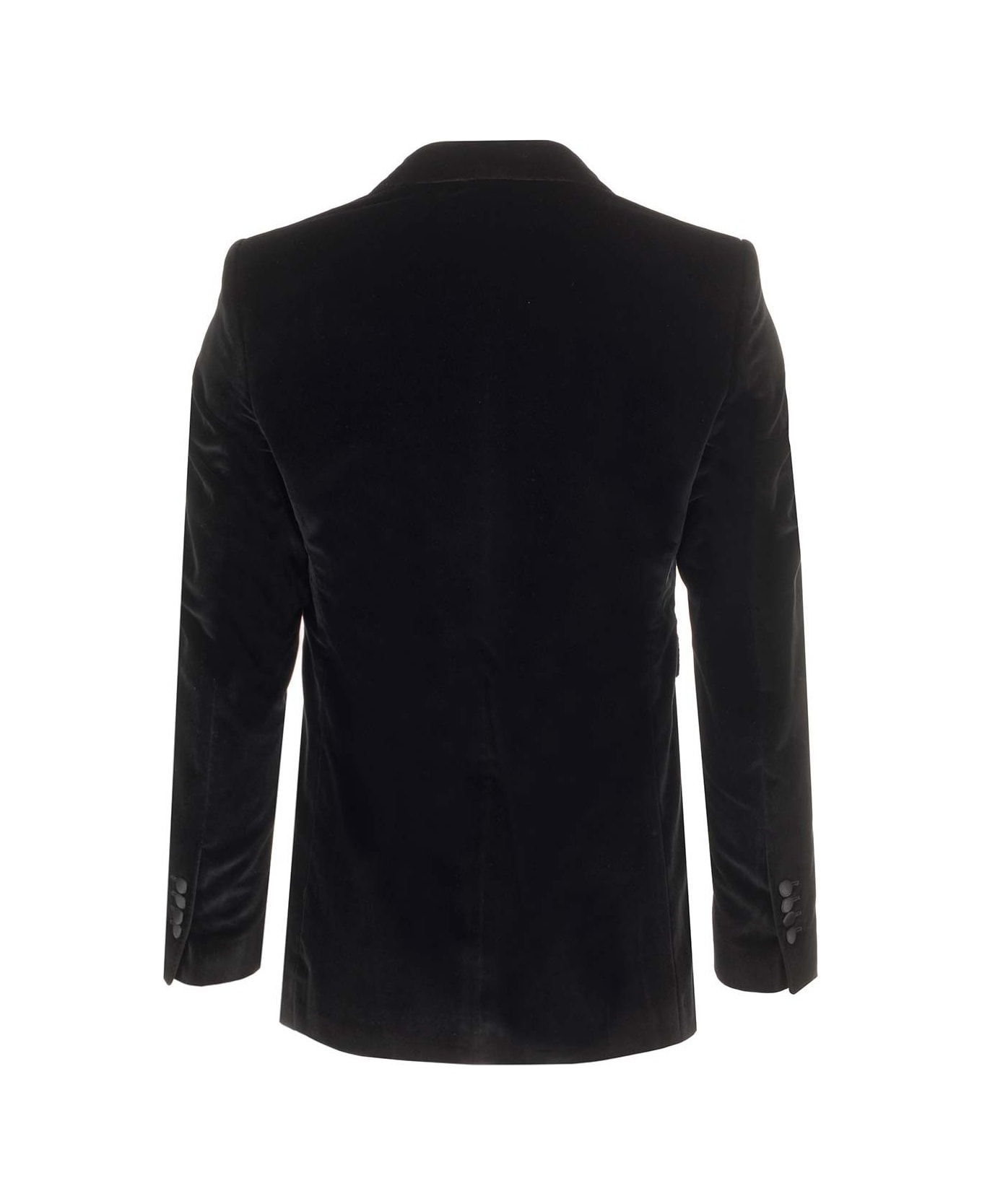 Dolce & Gabbana Velvet Tuxedo Jacket - Black